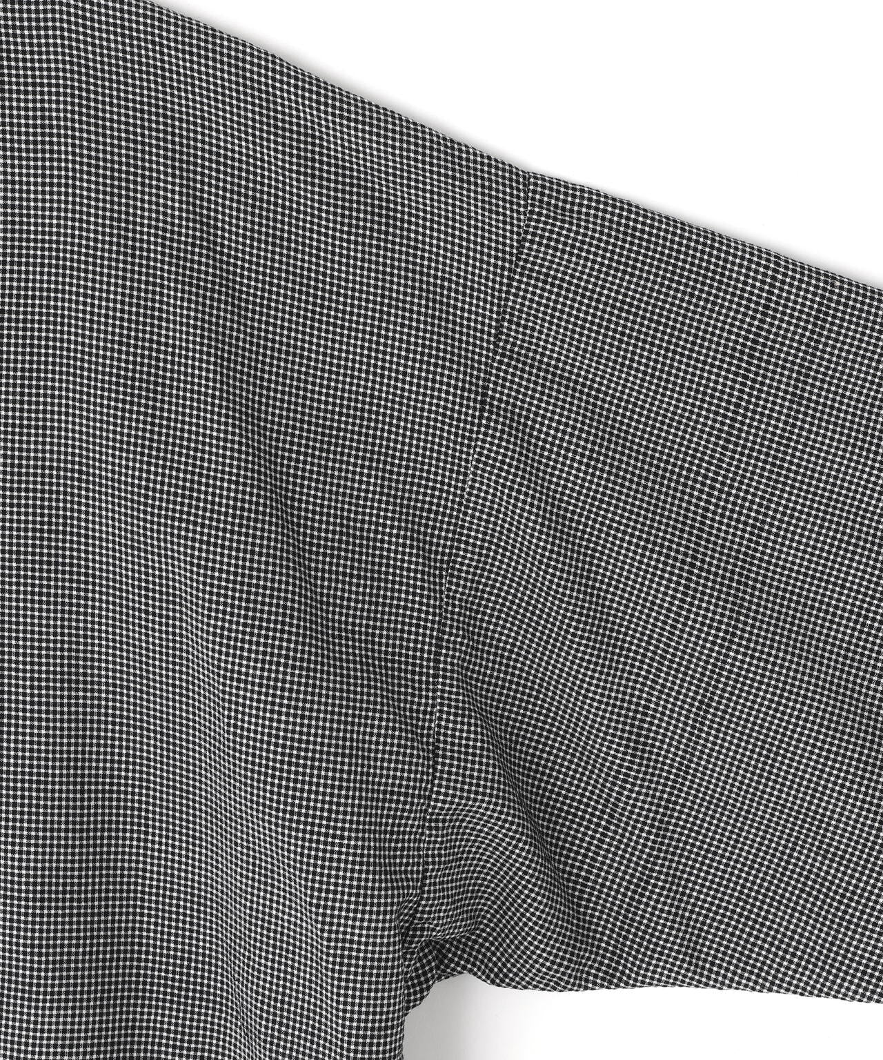 quitan / KHADI COTTON SILK RUFFLE COLLAR TOP