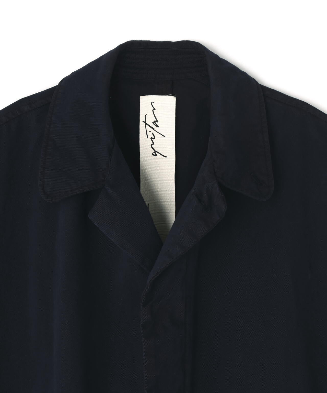 quitan / FINE BRUSHED ORNC COTTON ROUND COLLAR BALMACAAN COAT