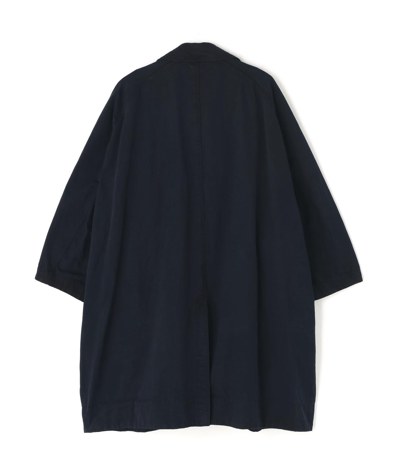 quitan / FINE BRUSHED ORNC COTTON ROUND COLLAR BALMACAAN COAT