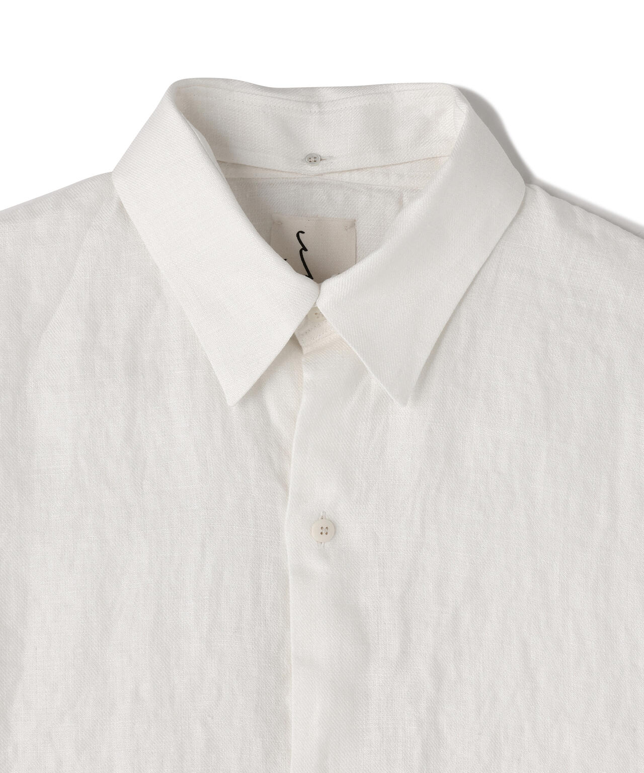 quitan / HEMP TWILL REGULAR COLLAR 3/4 SHIRT