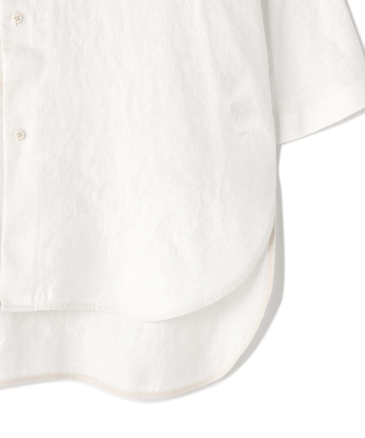 quitan / HEMP TWILL REGULAR COLLAR 3/4 SHIRT