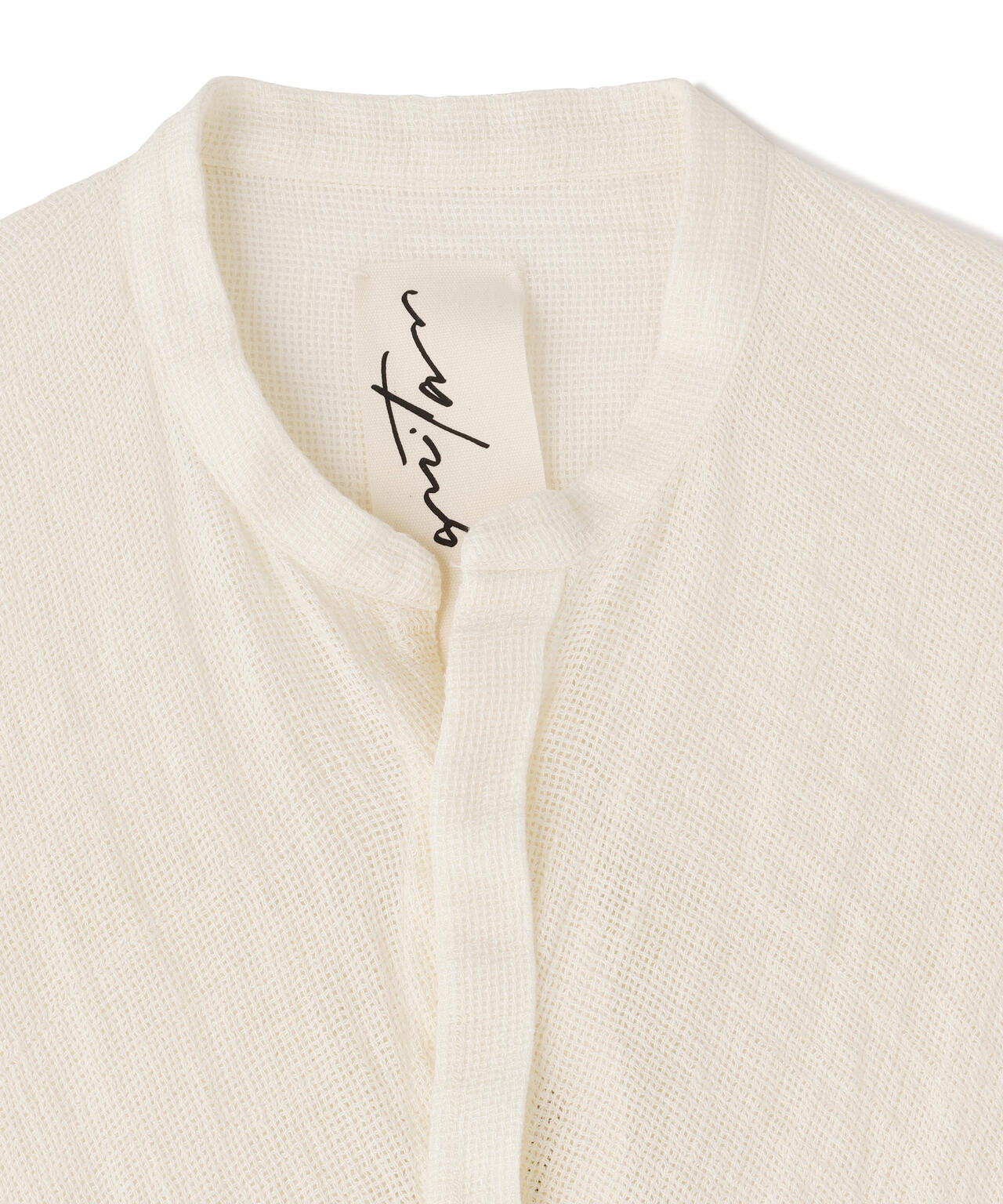 quitan / ORGANIC 56 LINEN SLUB LINEN BASKET AO DAÏ B/C LONG SHIRT