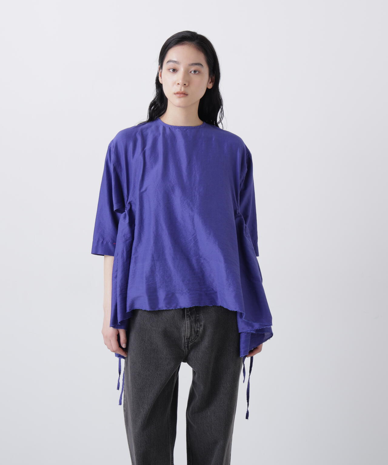 quitan / KHADI COTTON SILK GIRL'S BLOUSE IN DHANETAH JAT