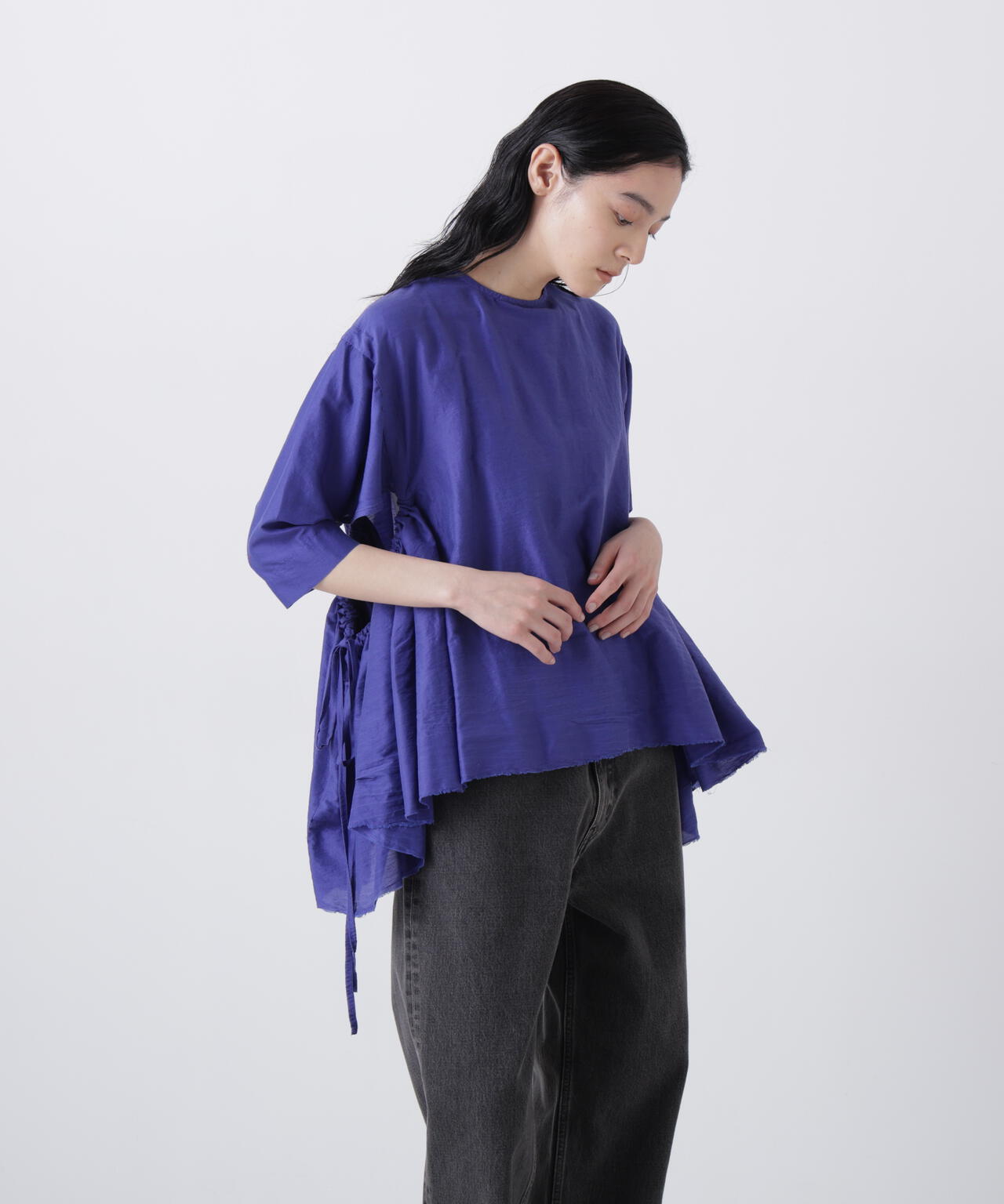 quitan / KHADI COTTON SILK GIRL'S BLOUSE IN DHANETAH JAT