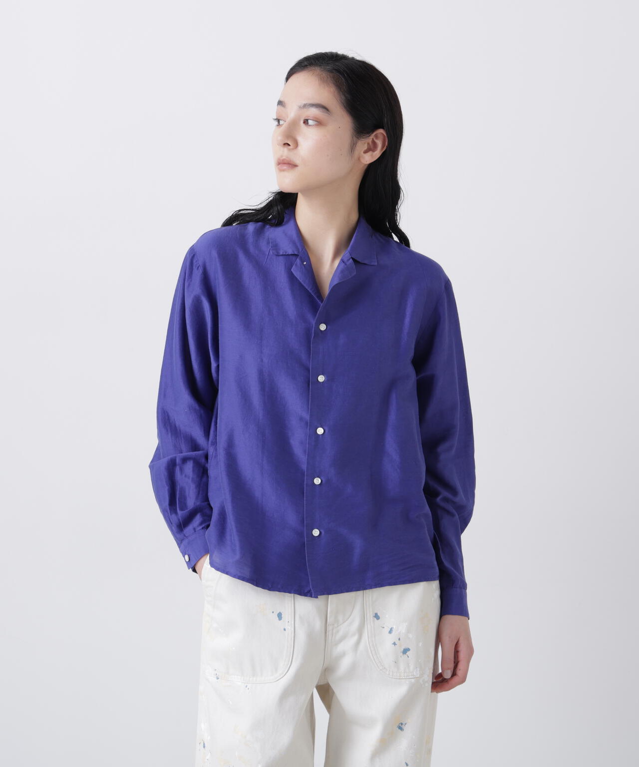 quitan / KHADI COTTON SILK ALMOST JACKET SHIRT