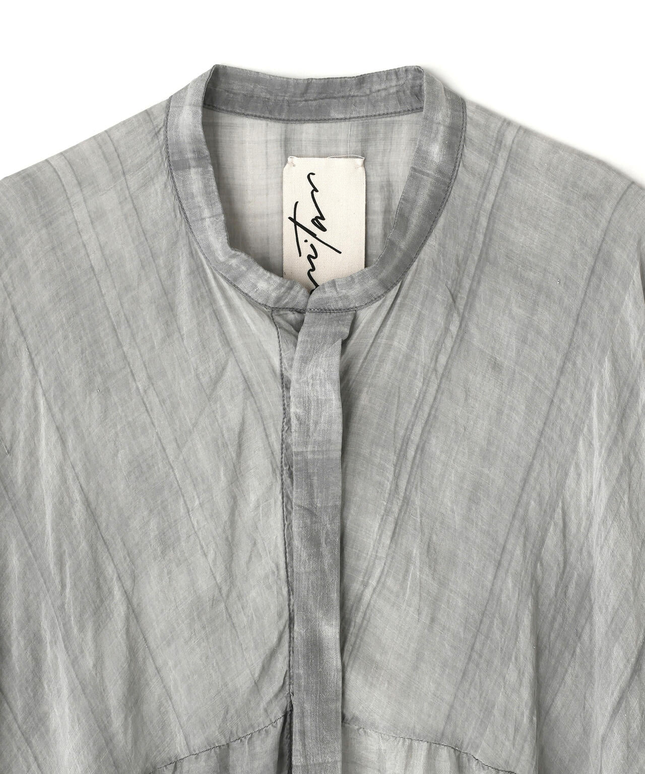 quitan / SILK KHADI AO DAI LONG BAND COLLAR SHIRT