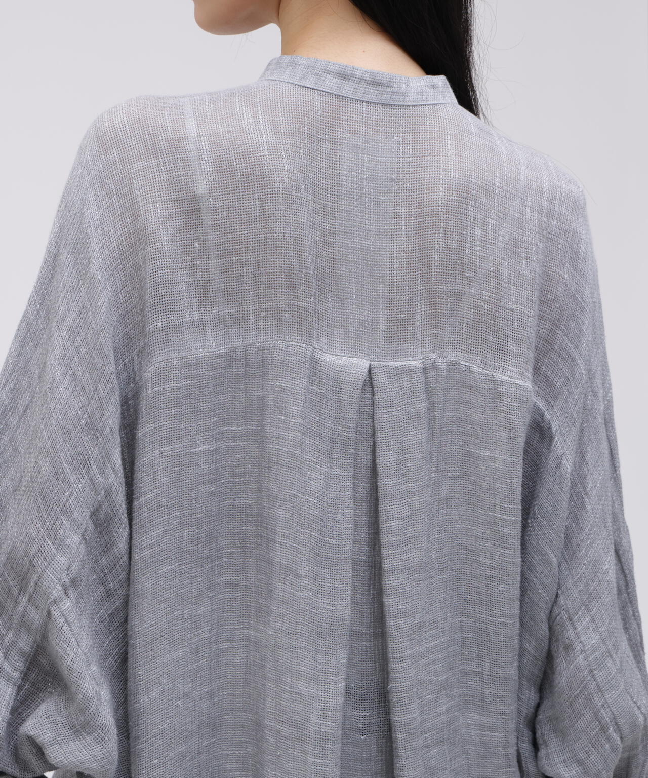 quitan / ORGANIC 56 LINEN SLUB LINEN BASKET AO DAÏ B/C LONG SHIRT