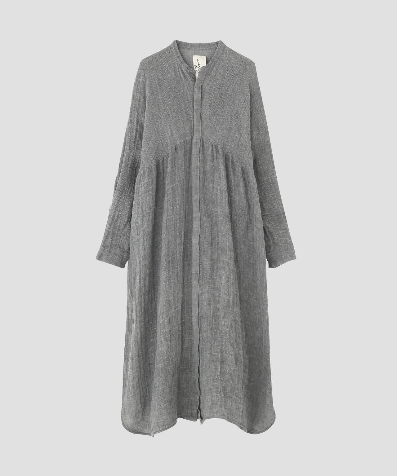 quitan / ORGANIC 56 LINEN SLUB LINEN BASKET AO DAÏ B/C LONG SHIRT