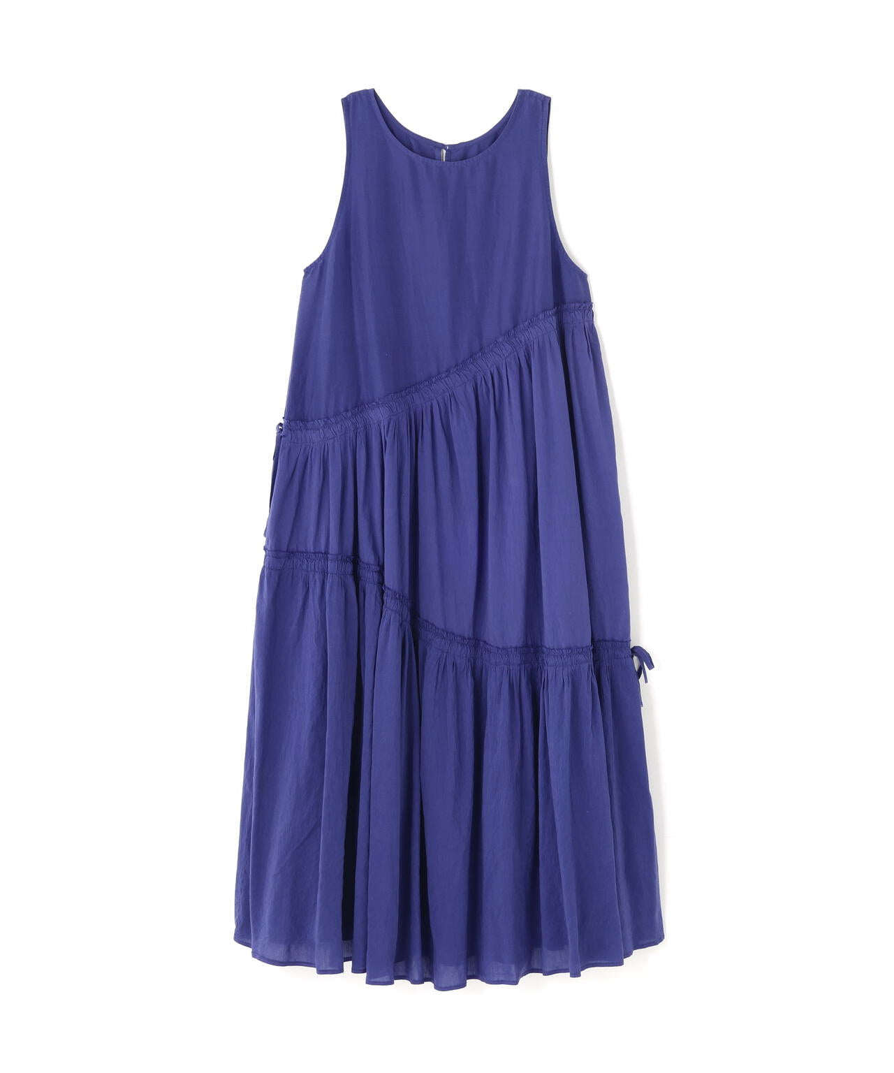 quitan / KHADI COTTON SILK TWISTED TIERED DRESS