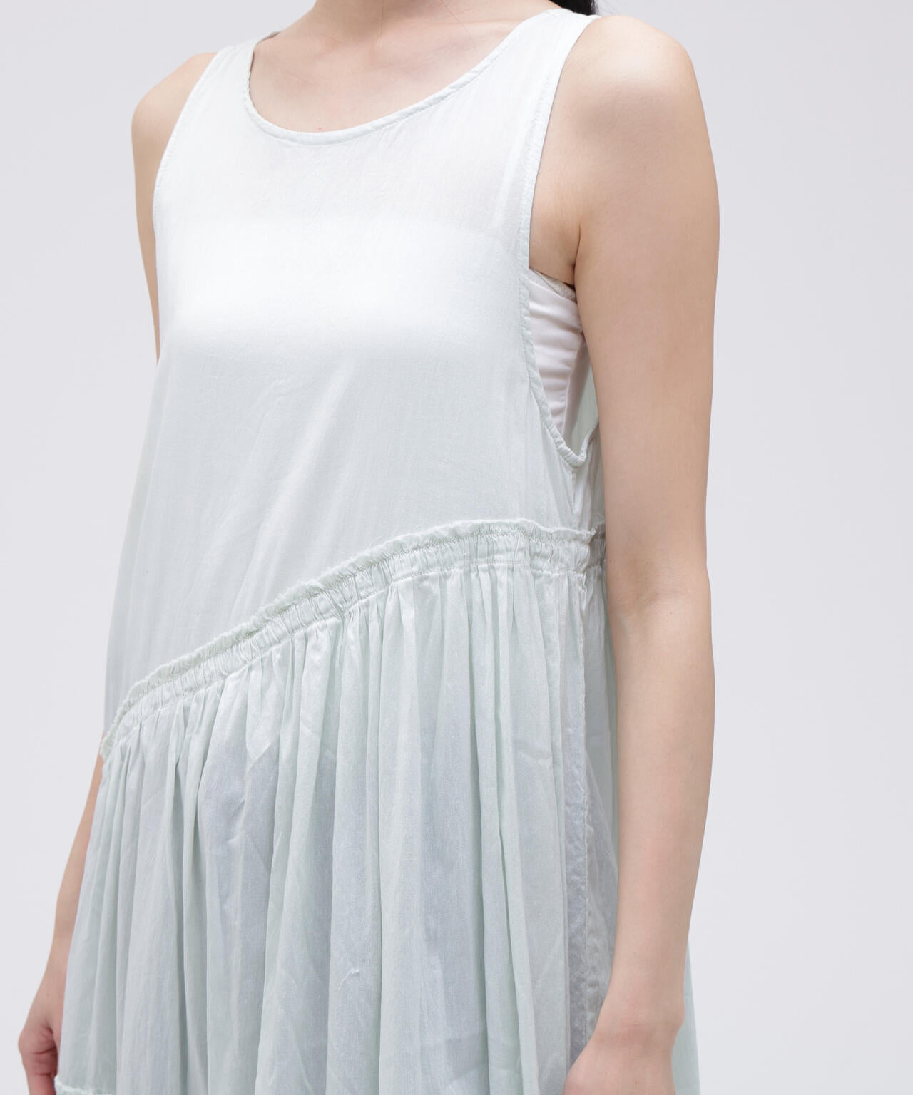 quitan / KHADI COTTON SILK TWISTED TIERED DRESS