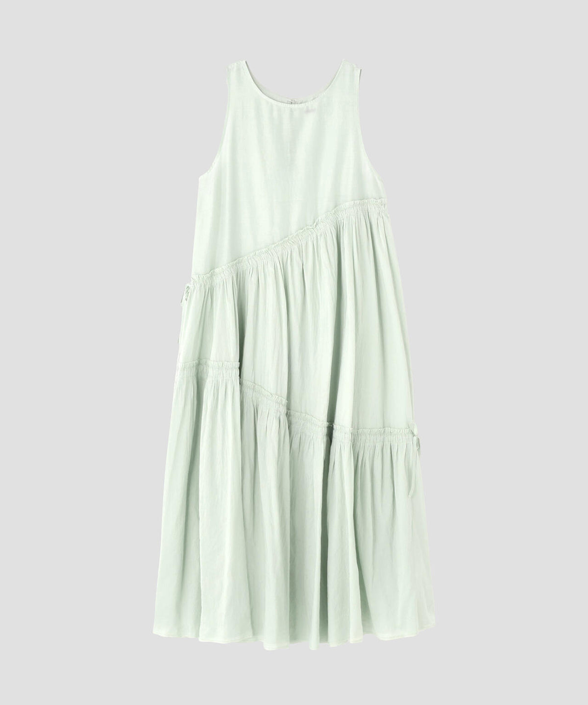 quitan / KHADI COTTON SILK TWISTED TIERED DRESS