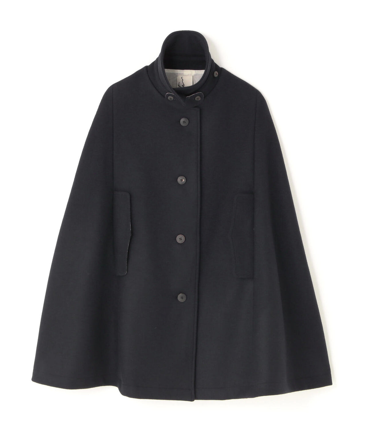 quitan / DOUBLE MELTON PONCHO COAT