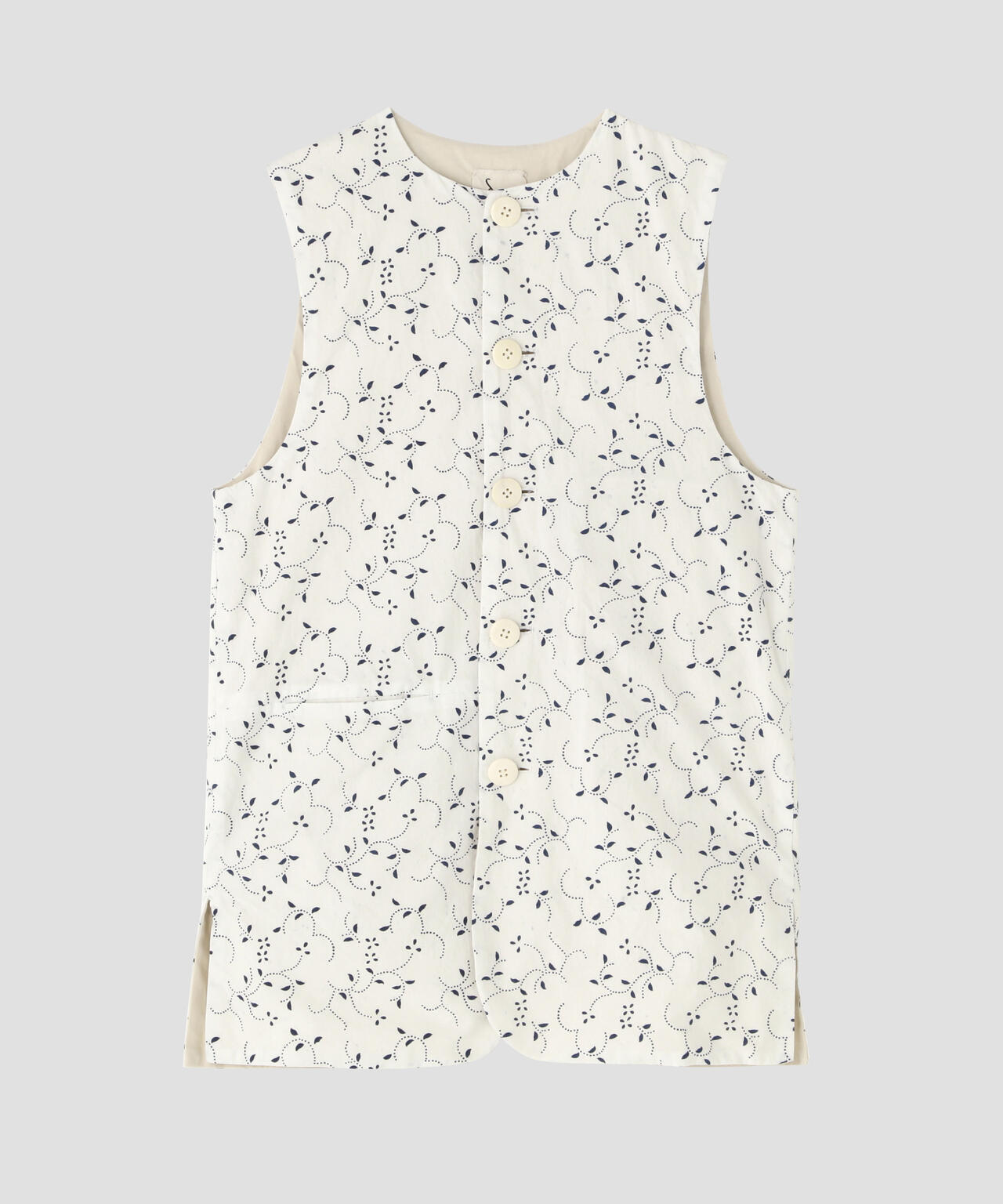 quitan / TRANSYLVANIAN INDIGO PRINT FLIGHT GILET