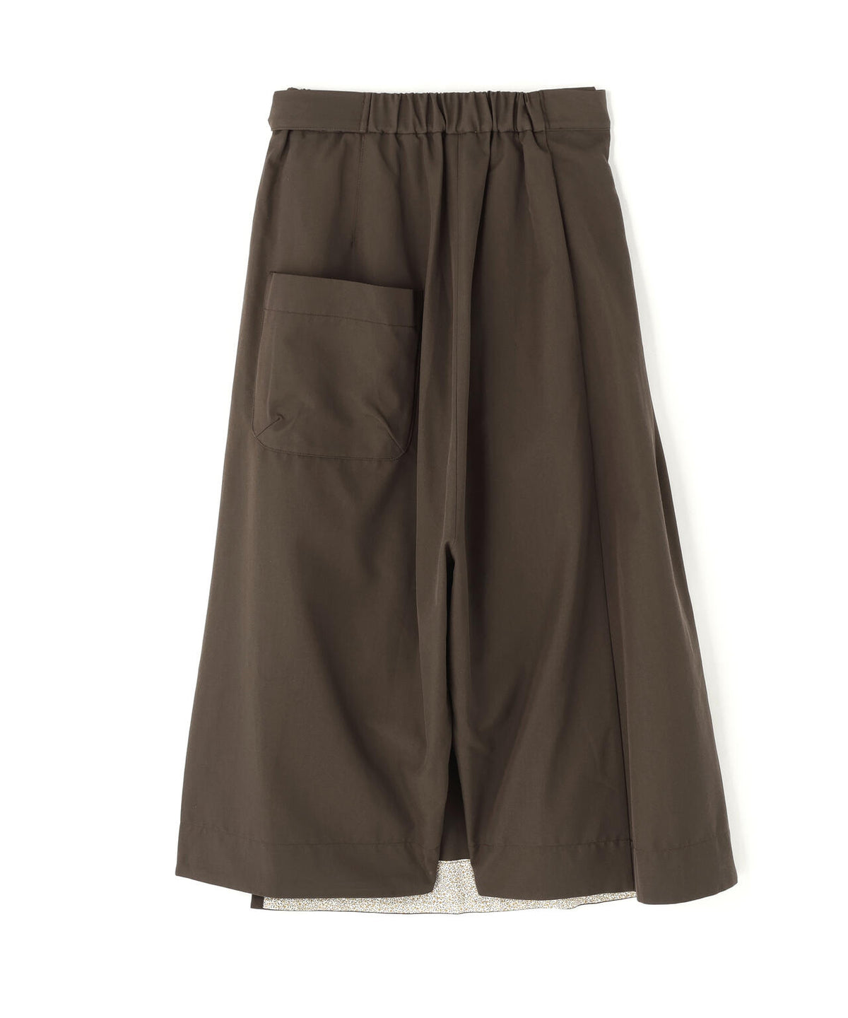 quitan / WOOL COTTON TRENCH CLOTH KILT EASY PANTS