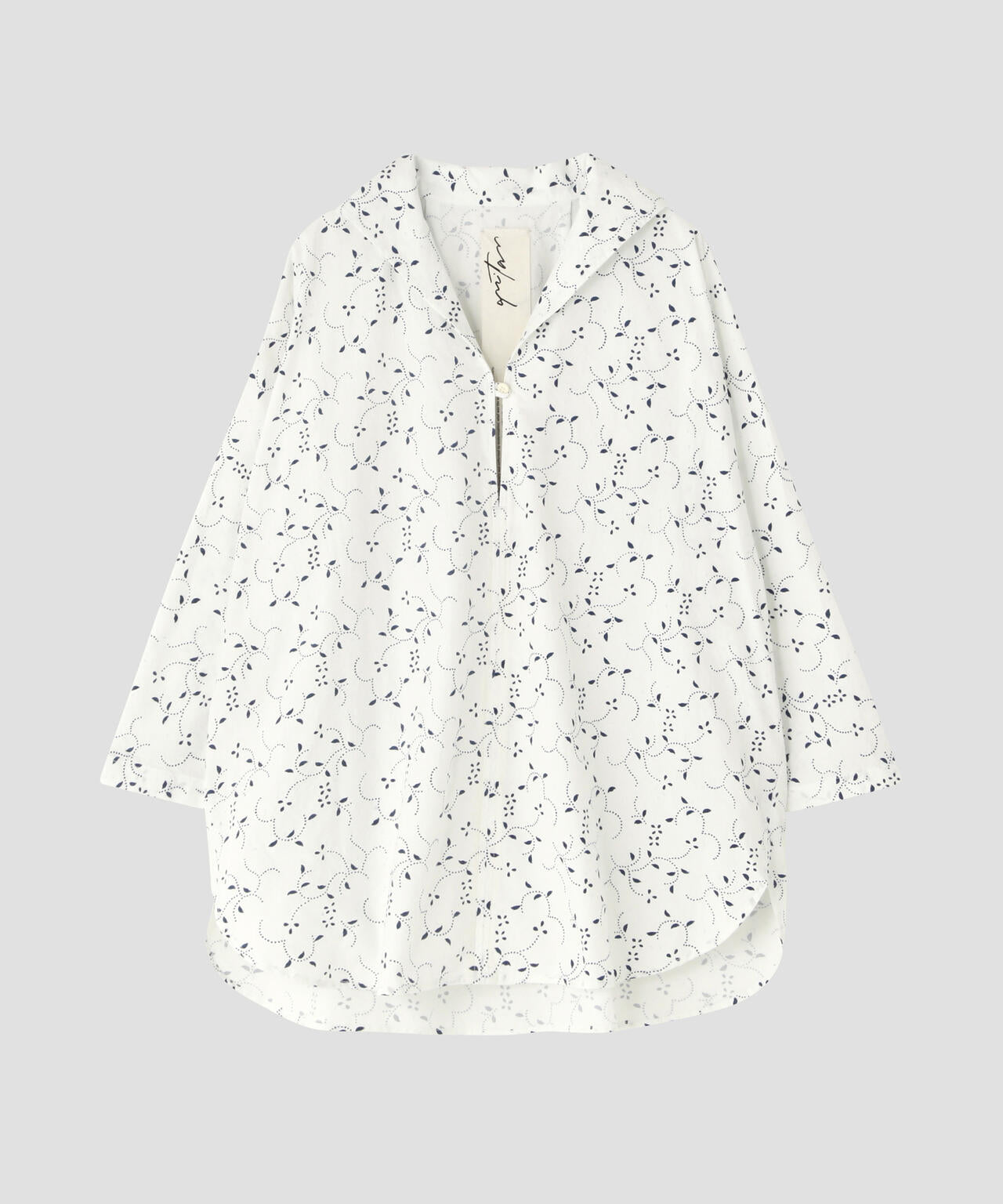 quitan / TRANSYLVANIAN INDIGO PRINT SAILOR SHIRT