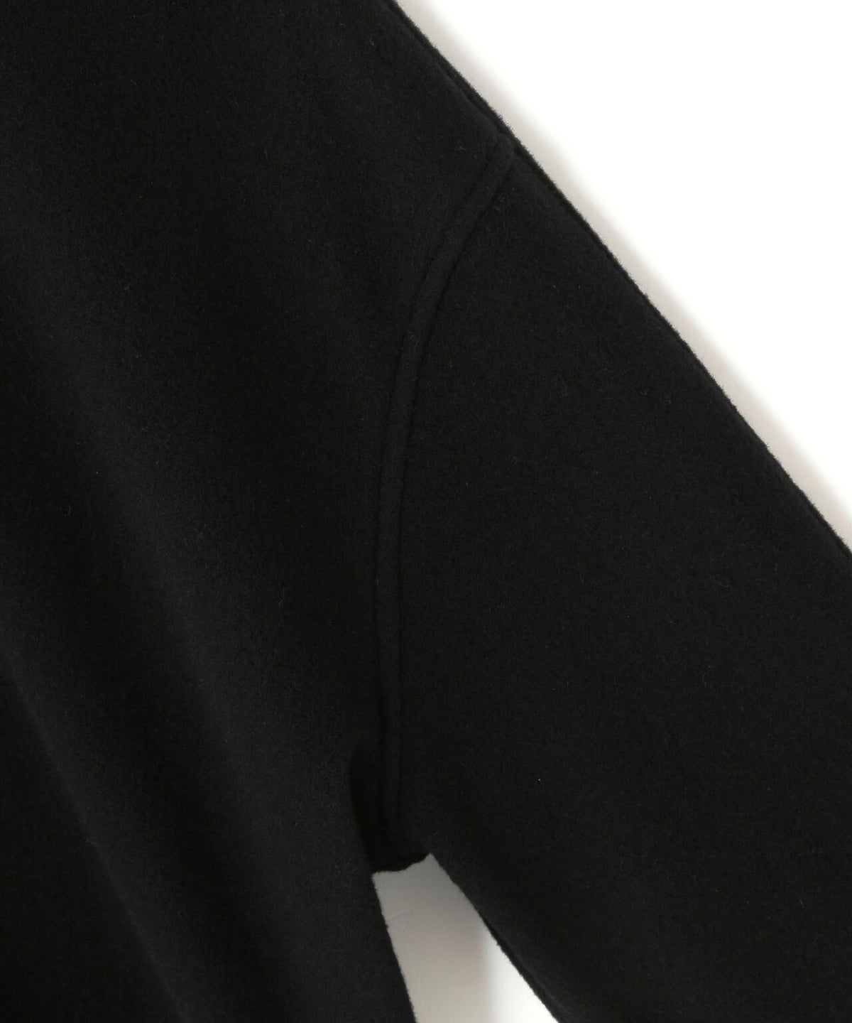 quitan / WOOL CASHMERE KNIT FLEECE 3/4 SLEEVE SHIRT