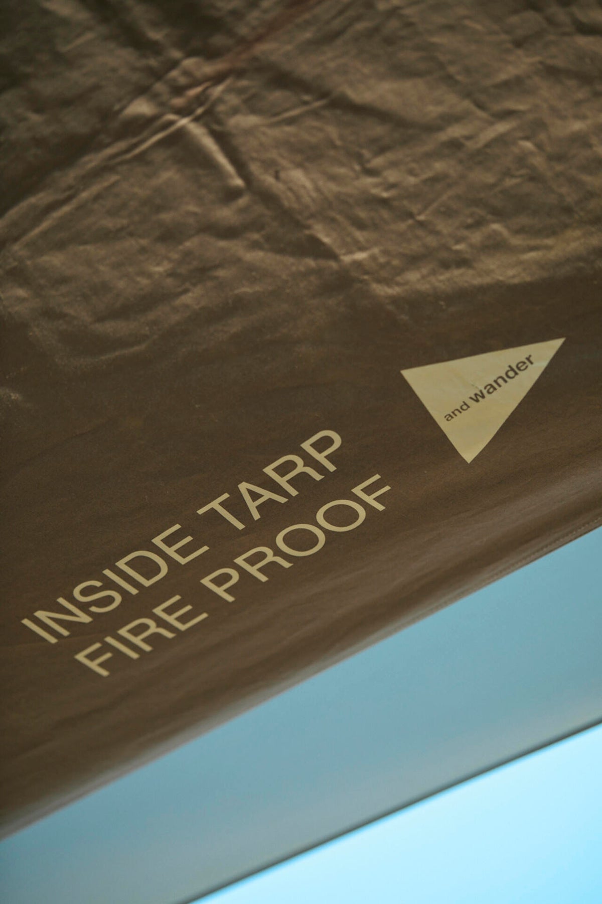 and wander inside tarp