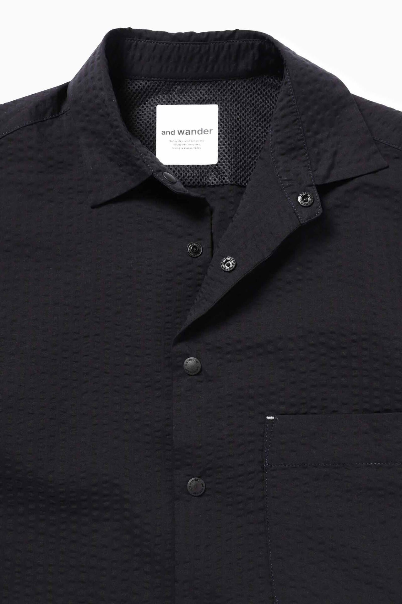 Dry soft seersucker SS shirt