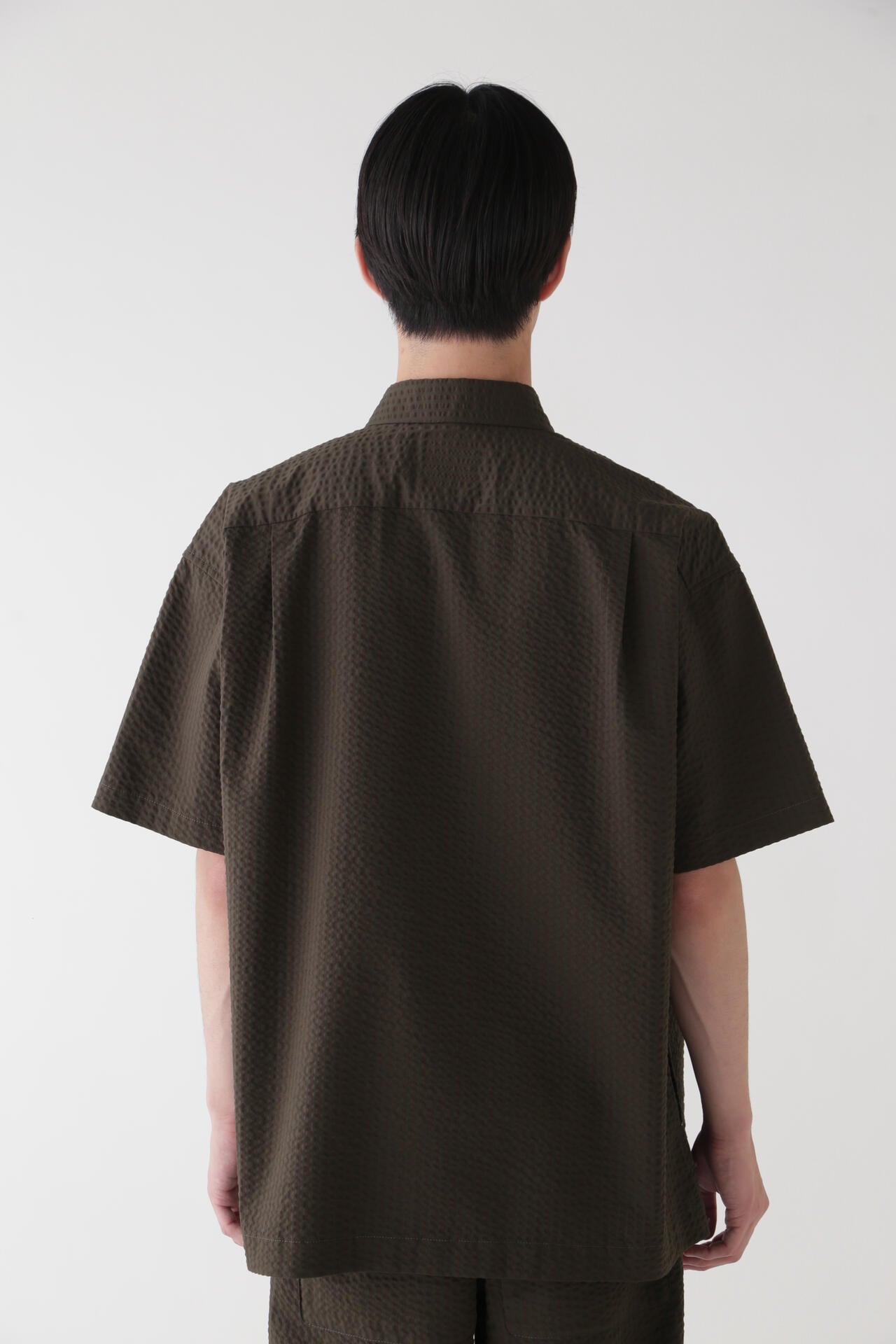 Dry soft seersucker SS shirt