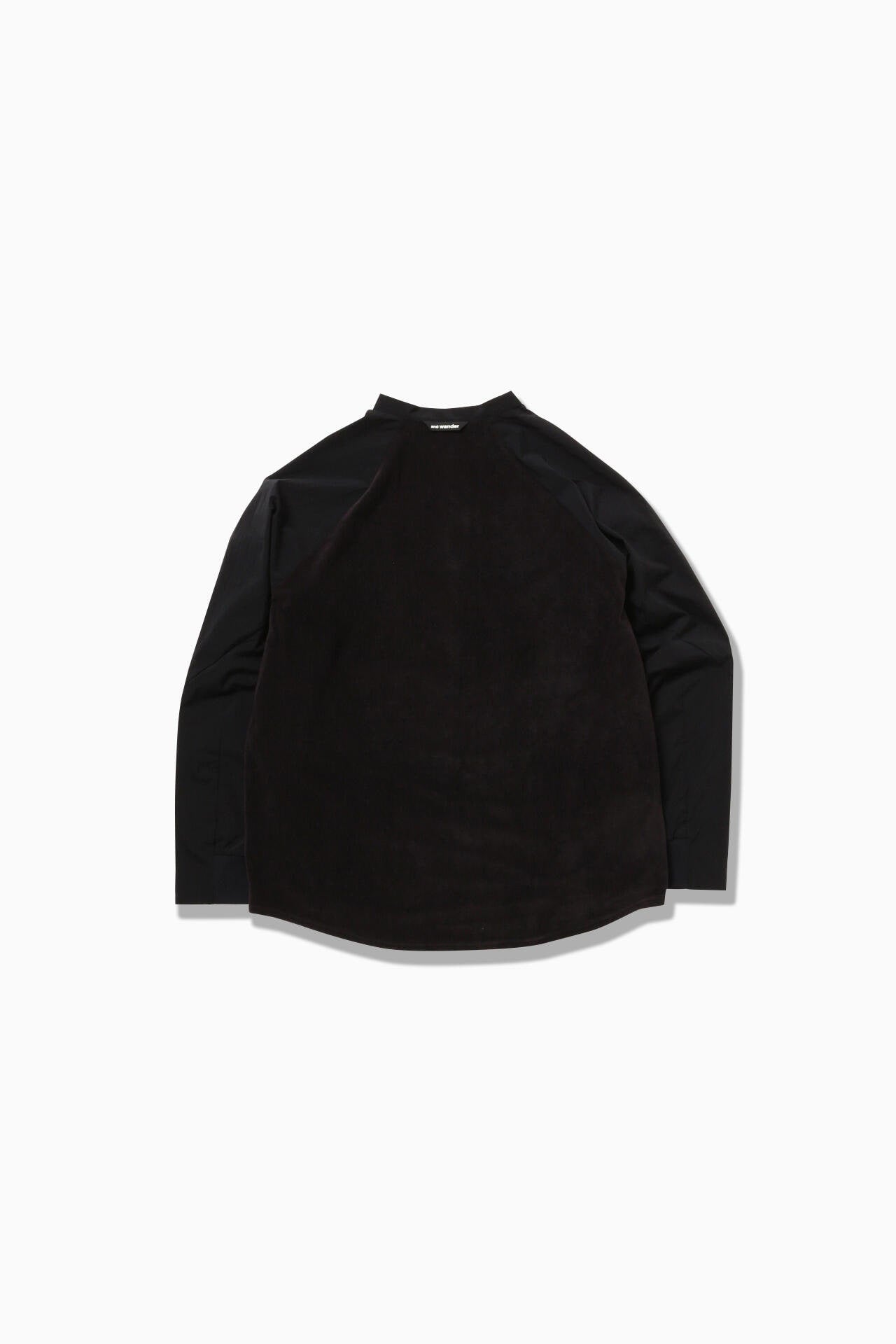 fleece base band collar shirt