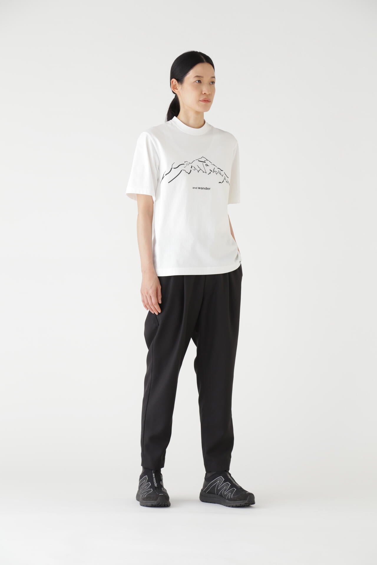 PE melange twill pants