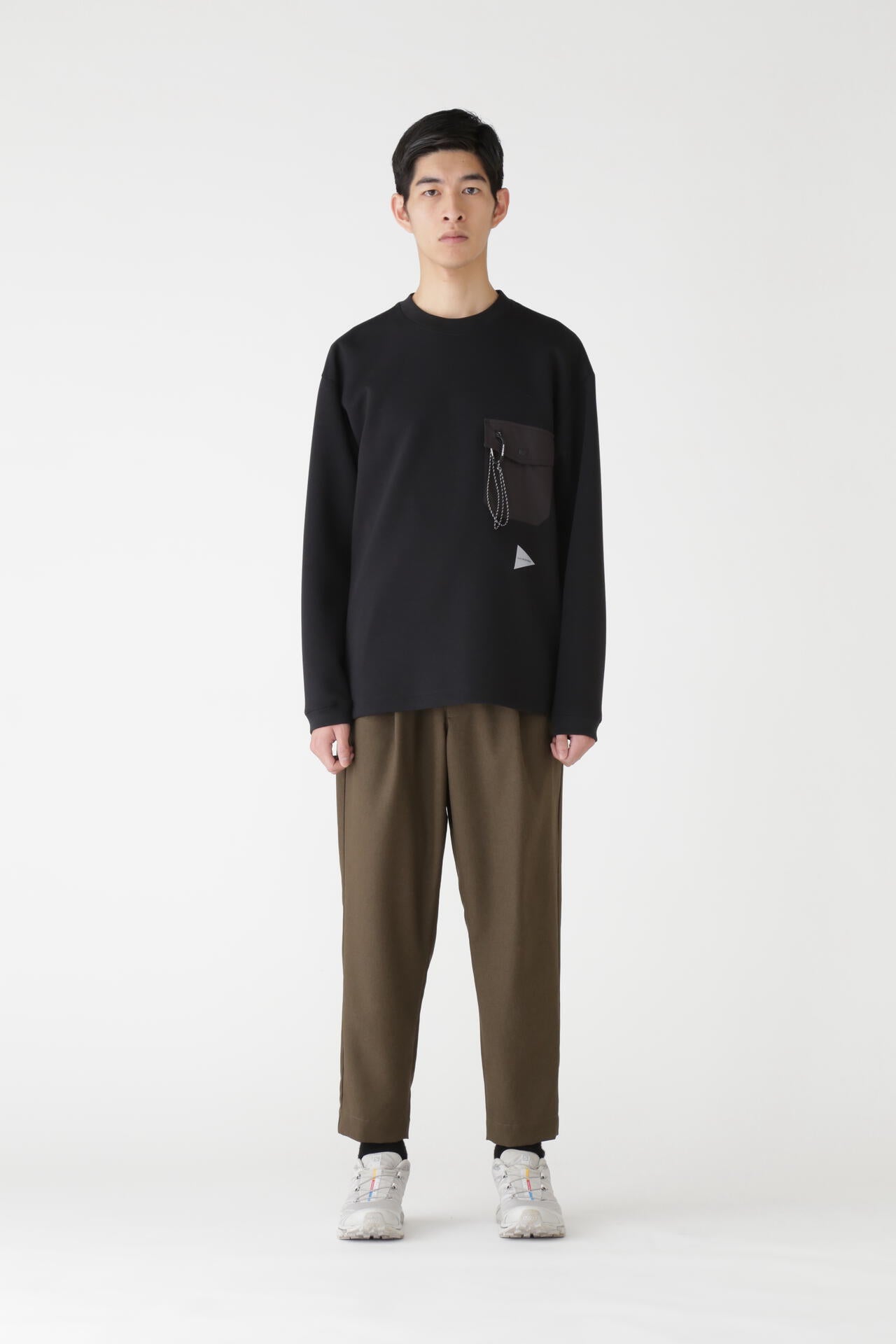 PE melange twill pants