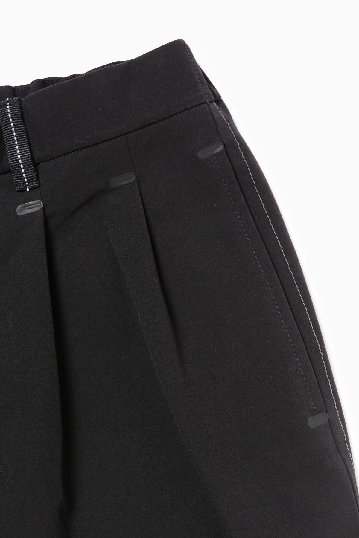 plain wide stretch pants