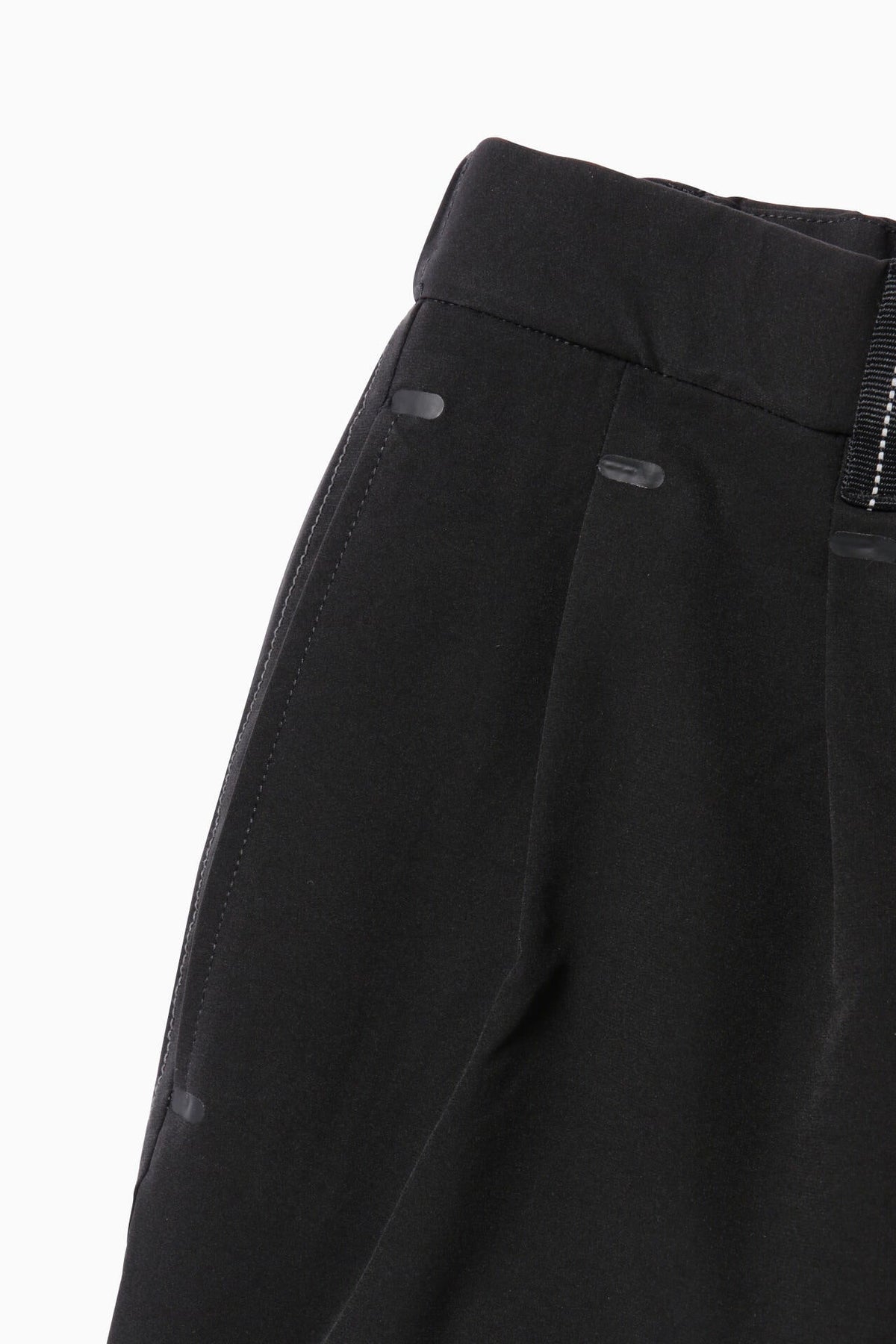 plain wide stretch pants