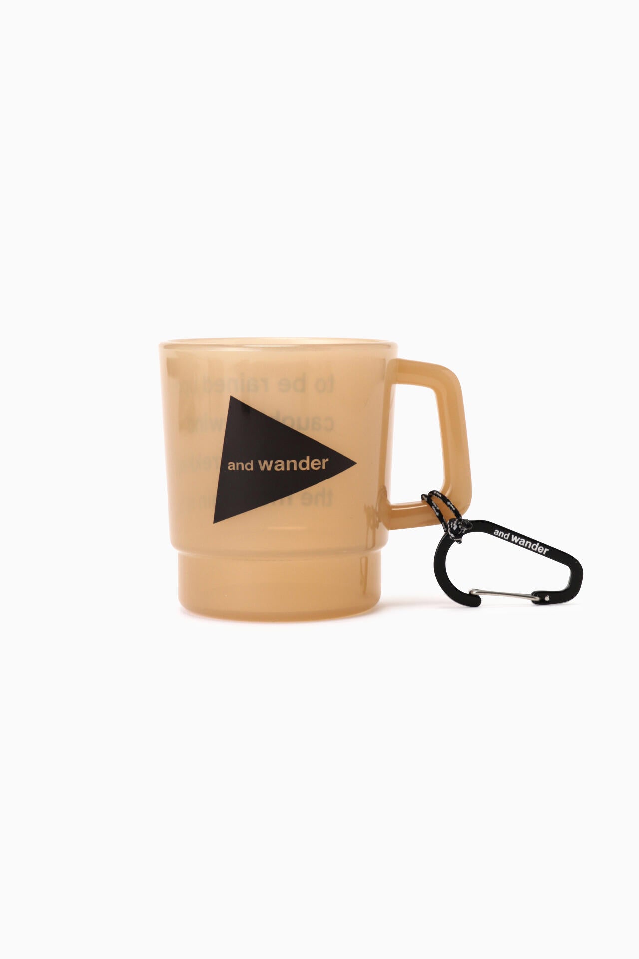 and wander logo PP mug | ロゴ ポリプロピレン マグカップ