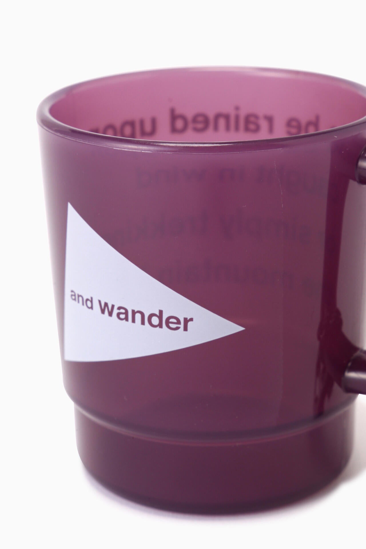 and wander logo PP mug | ロゴ ポリプロピレン マグカップ