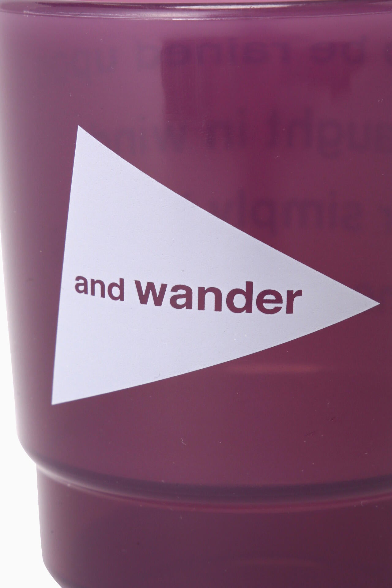 and wander logo PP mug | ロゴ ポリプロピレン マグカップ