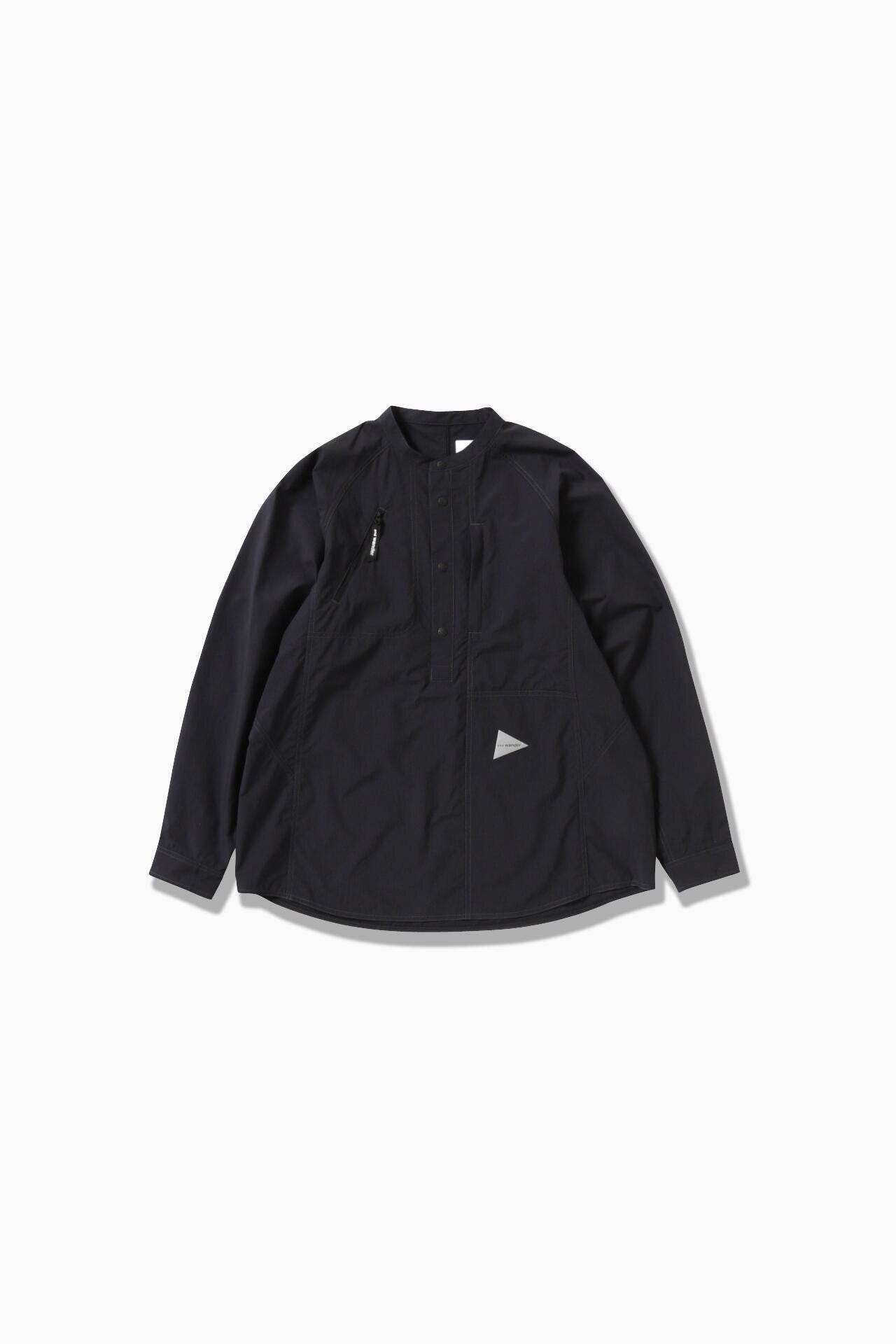 stretch rip band collar shirt