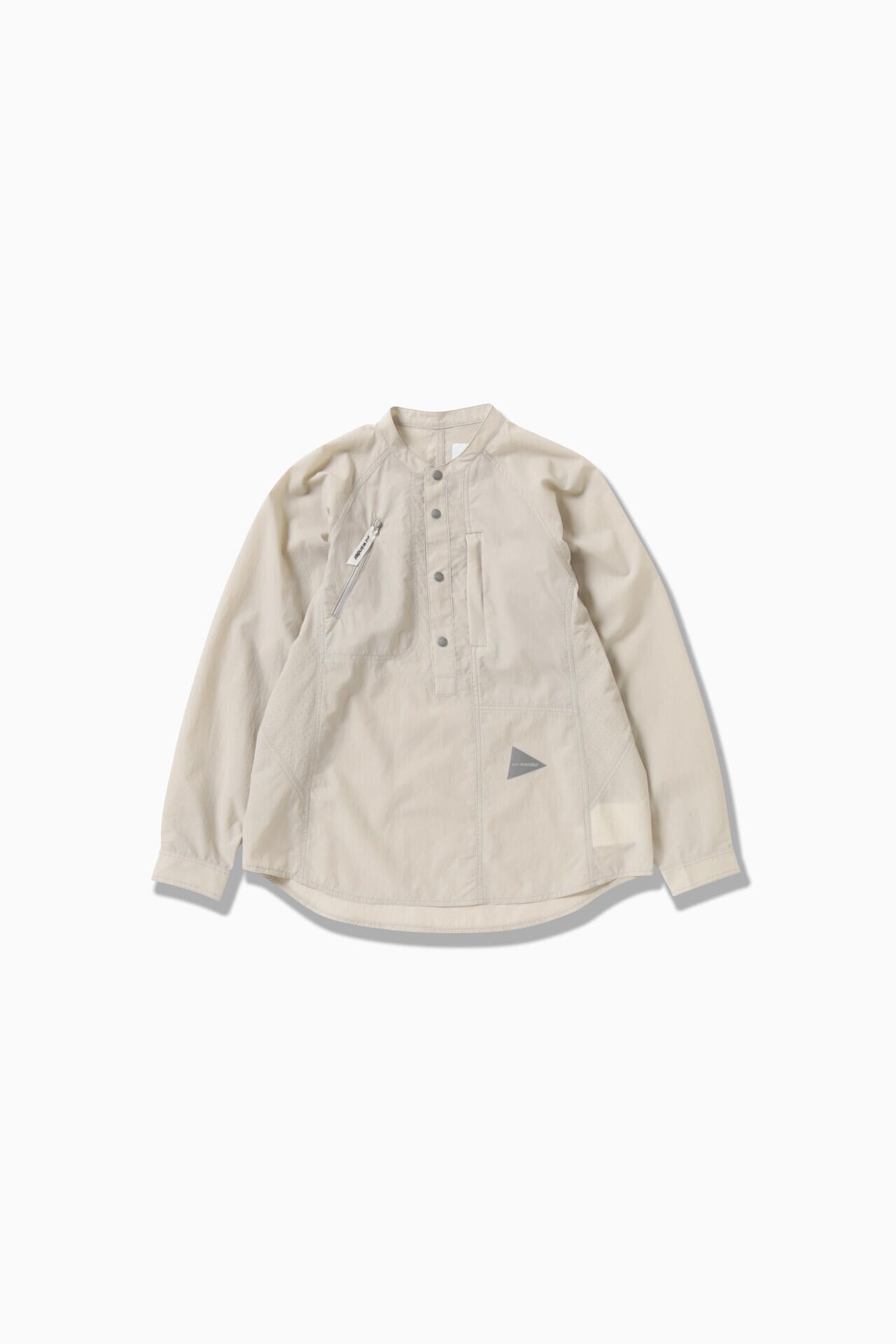 stretch rip band collar shirt