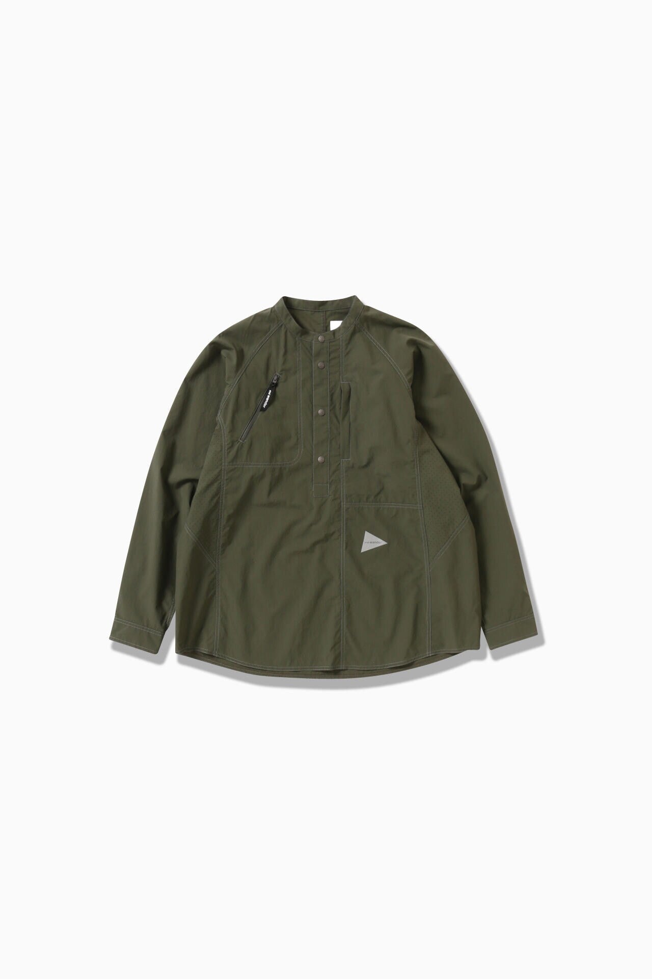 stretch rip band collar shirt