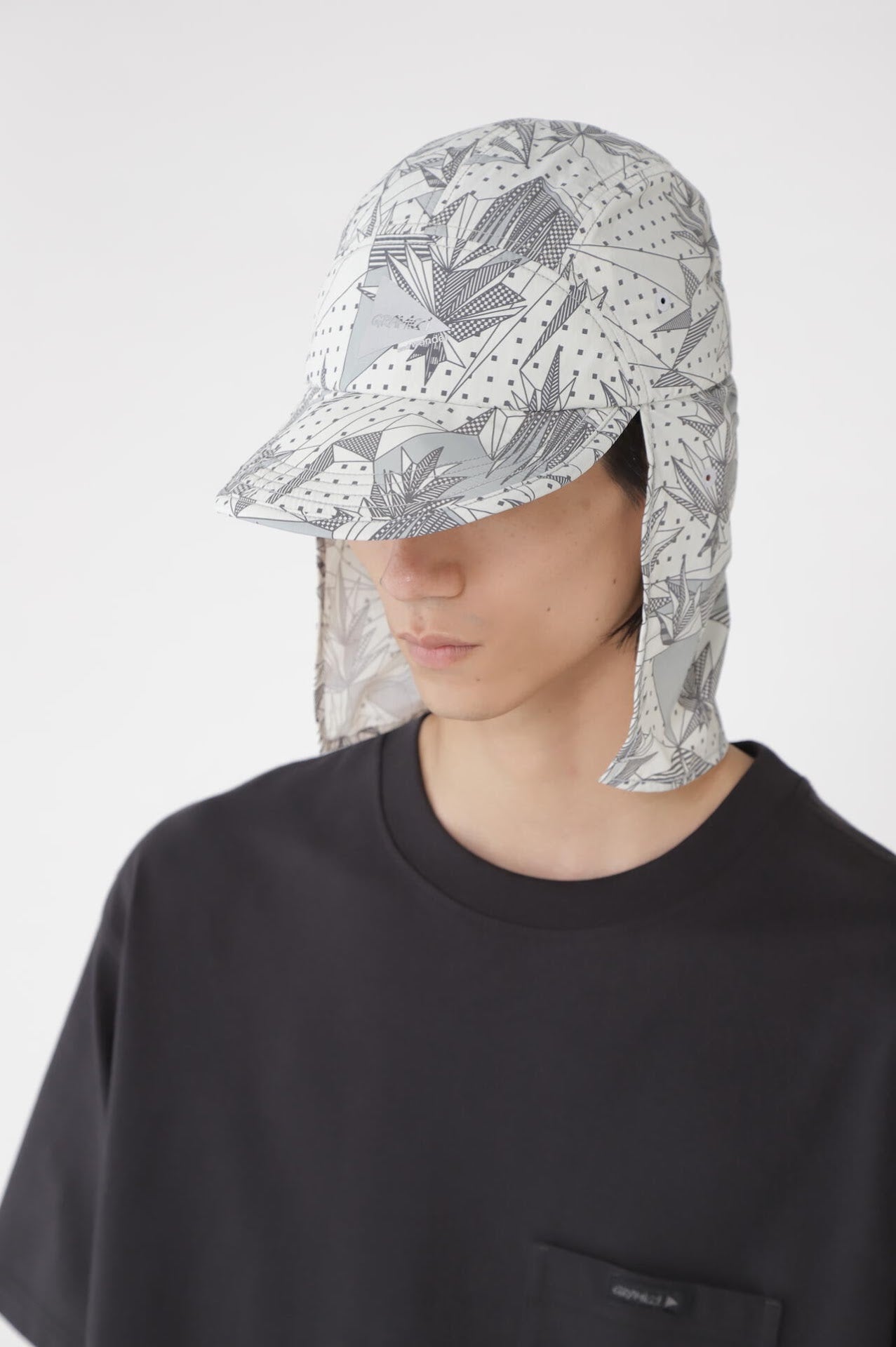GRAMICCI × and wander brushed nylon sunshade cap