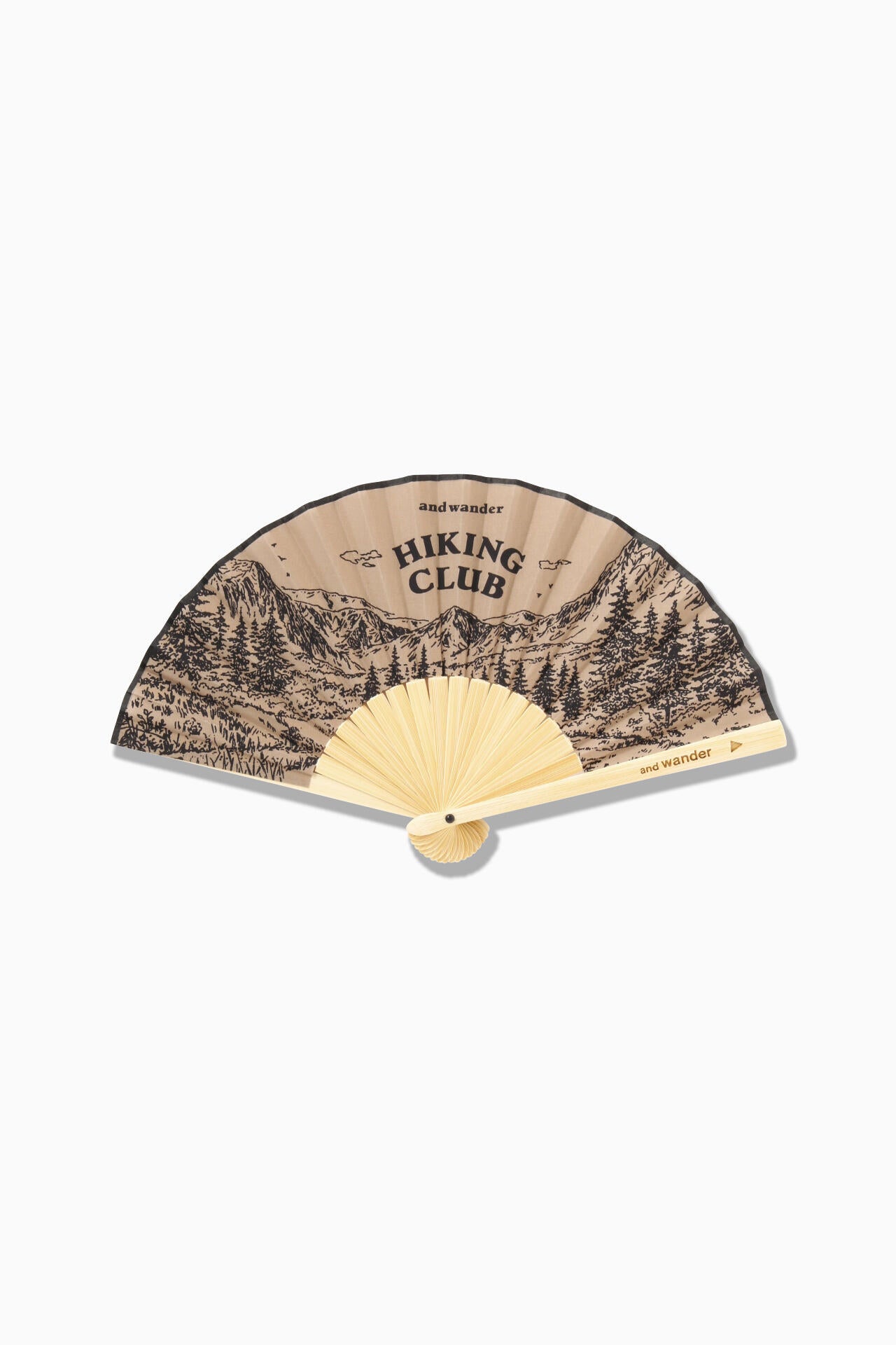 hiking club folding hand fan