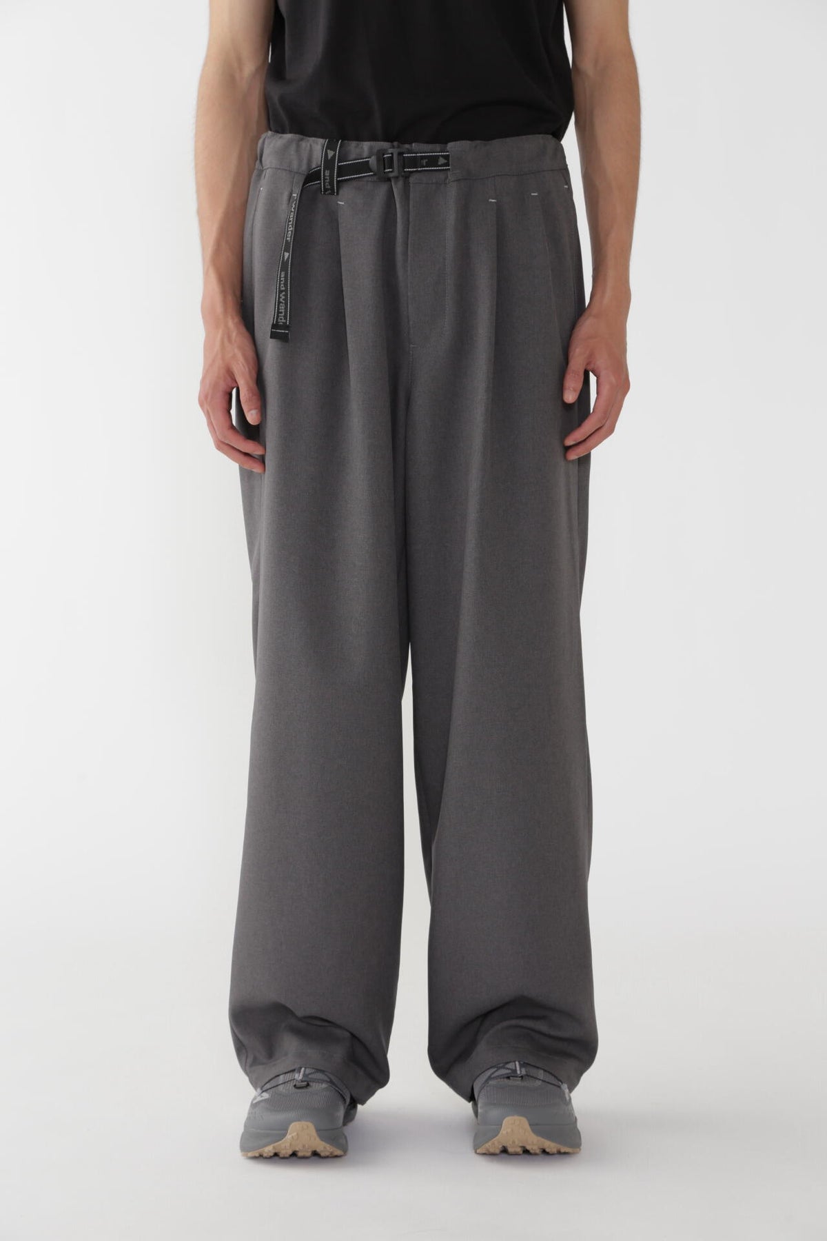 PE melange twill pants