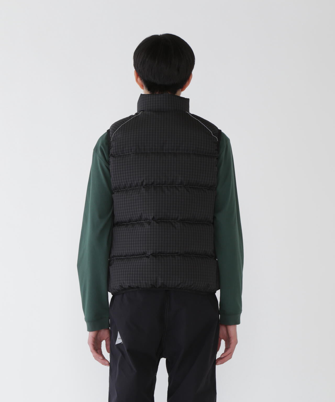 GRAMICCI × and wander wool check down vest