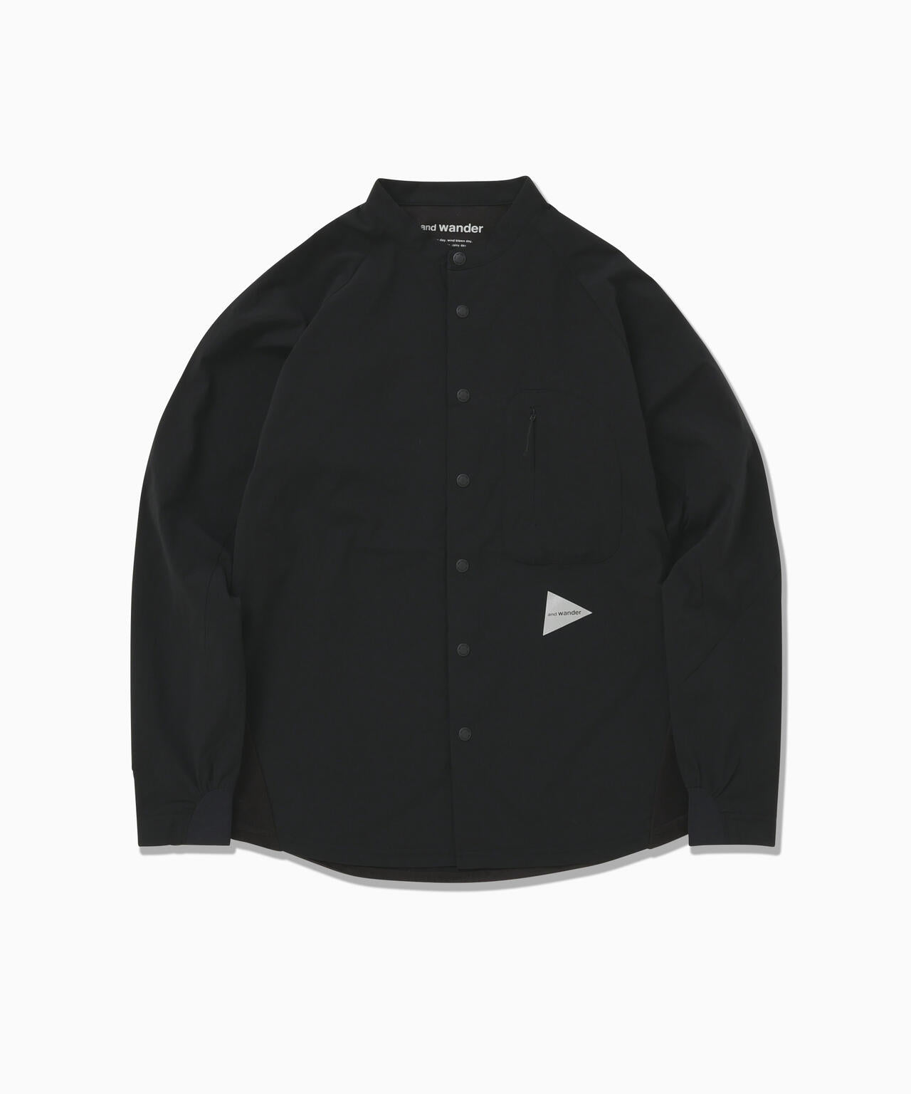 fleece base band collar shirt