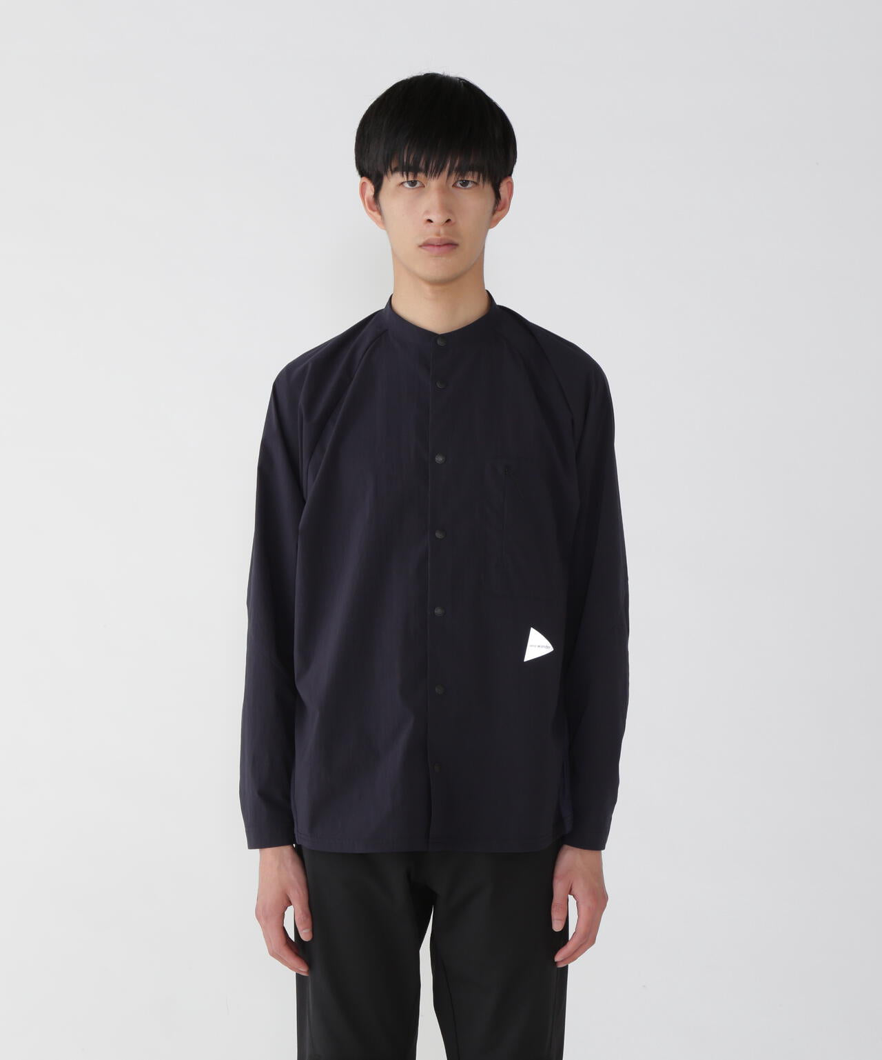 fleece base band collar shirt
