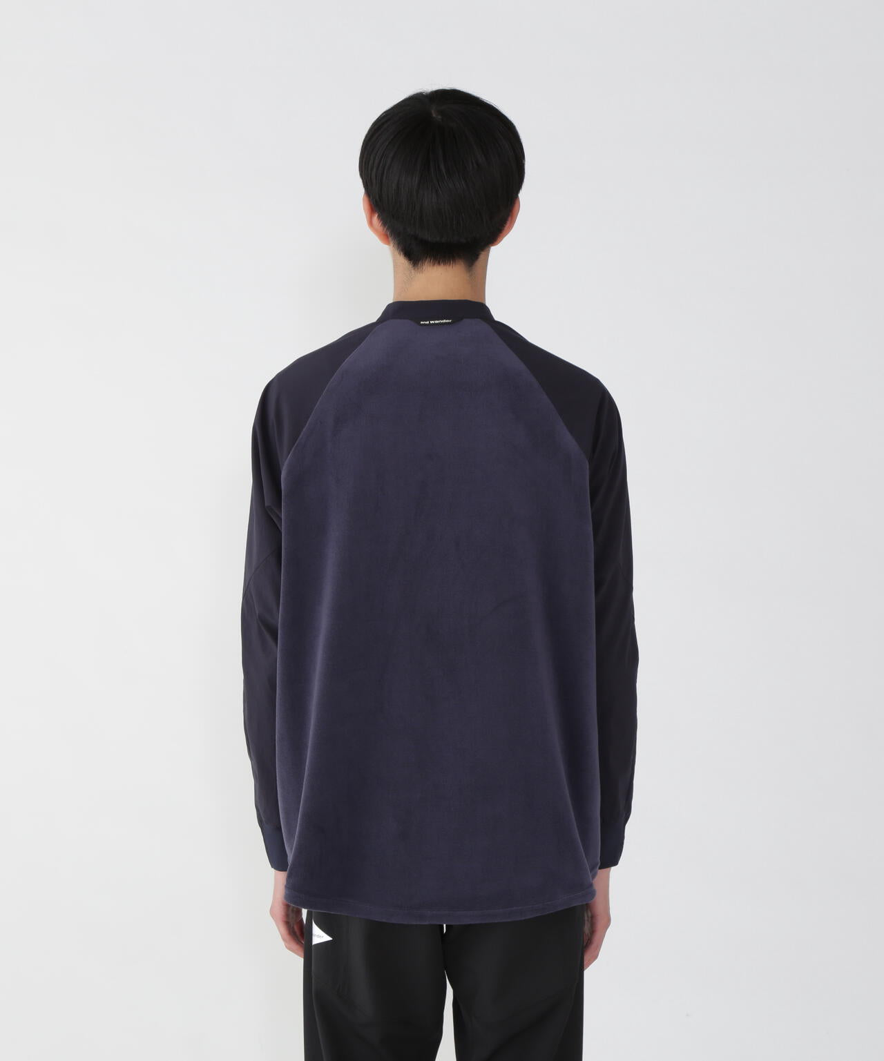 fleece base band collar shirt