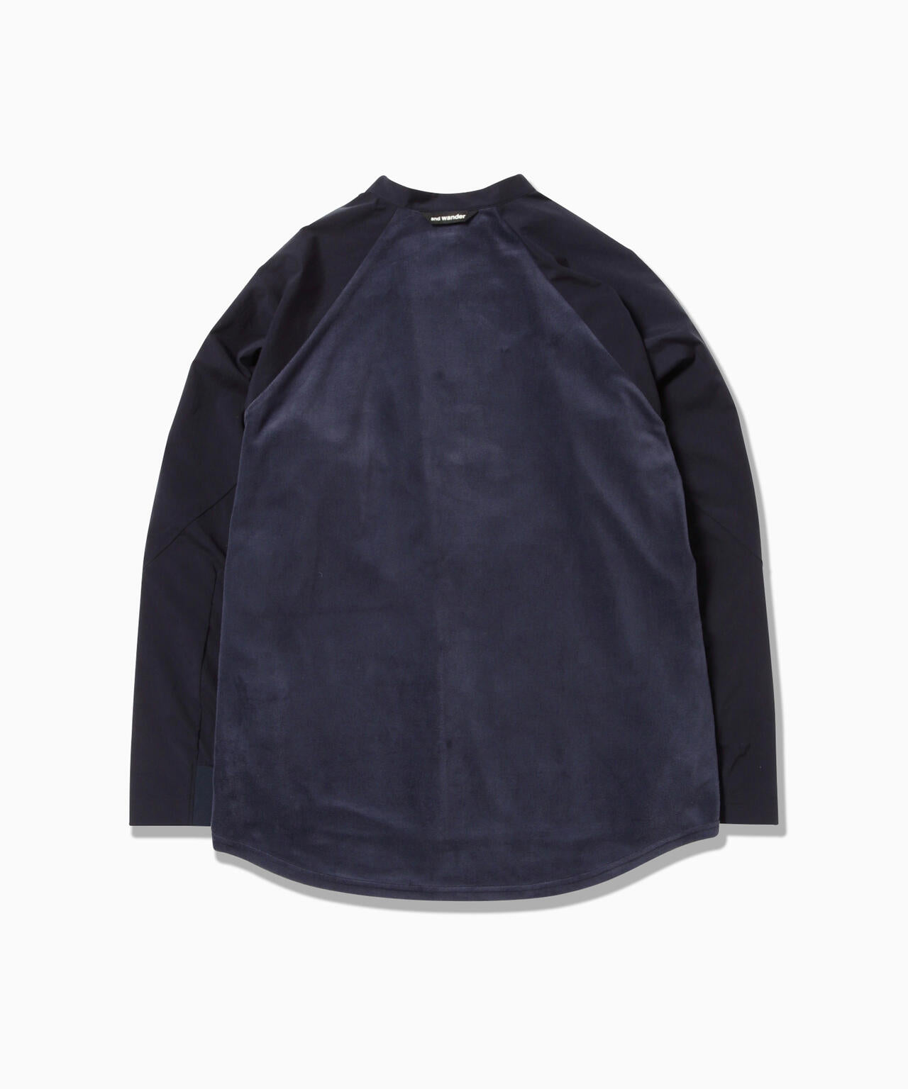 fleece base band collar shirt