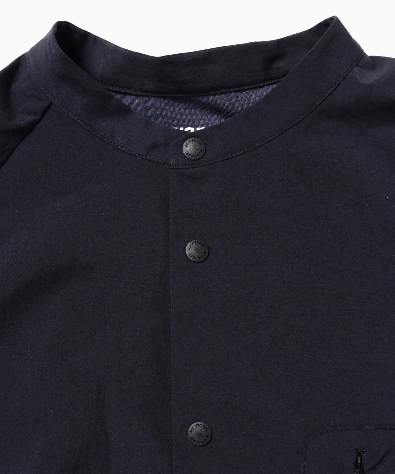 fleece base band collar shirt