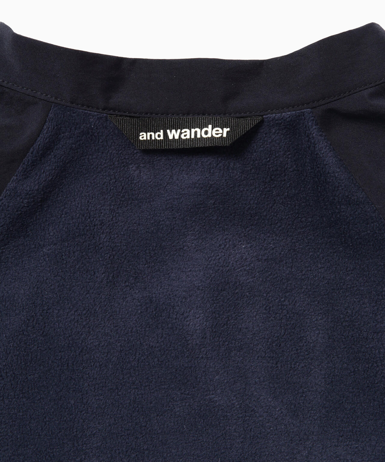 fleece base band collar shirt