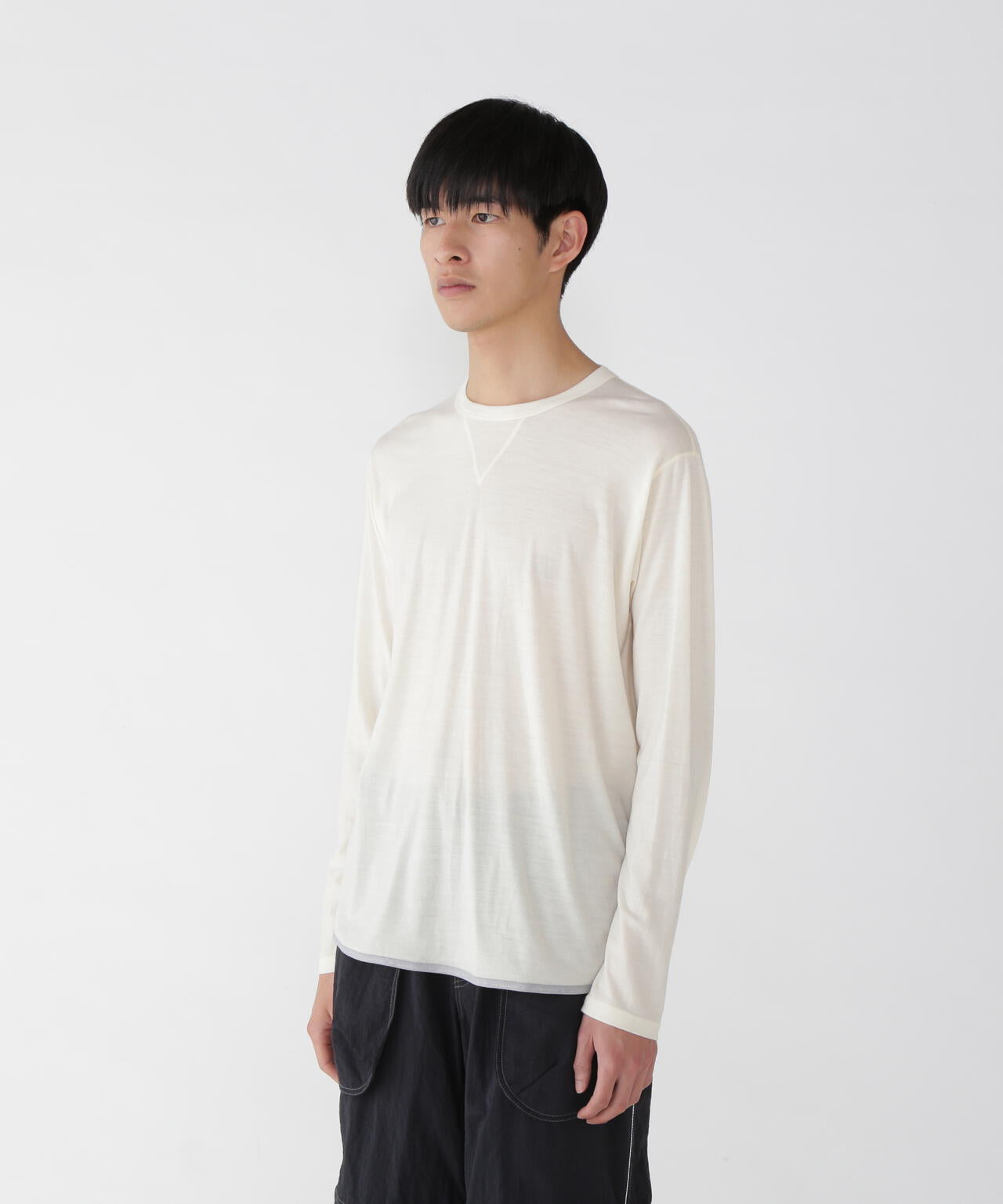 merino base LS T | メリノウール デオドラント ウォーム ロングスリーブTシャツ