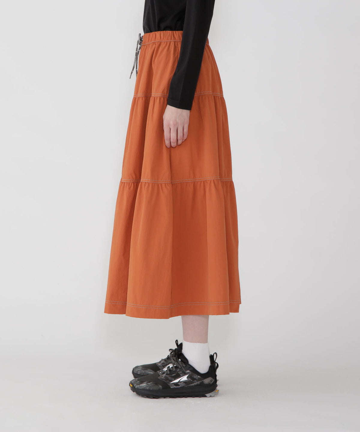 crinkled nylon skirt 2 (W)
