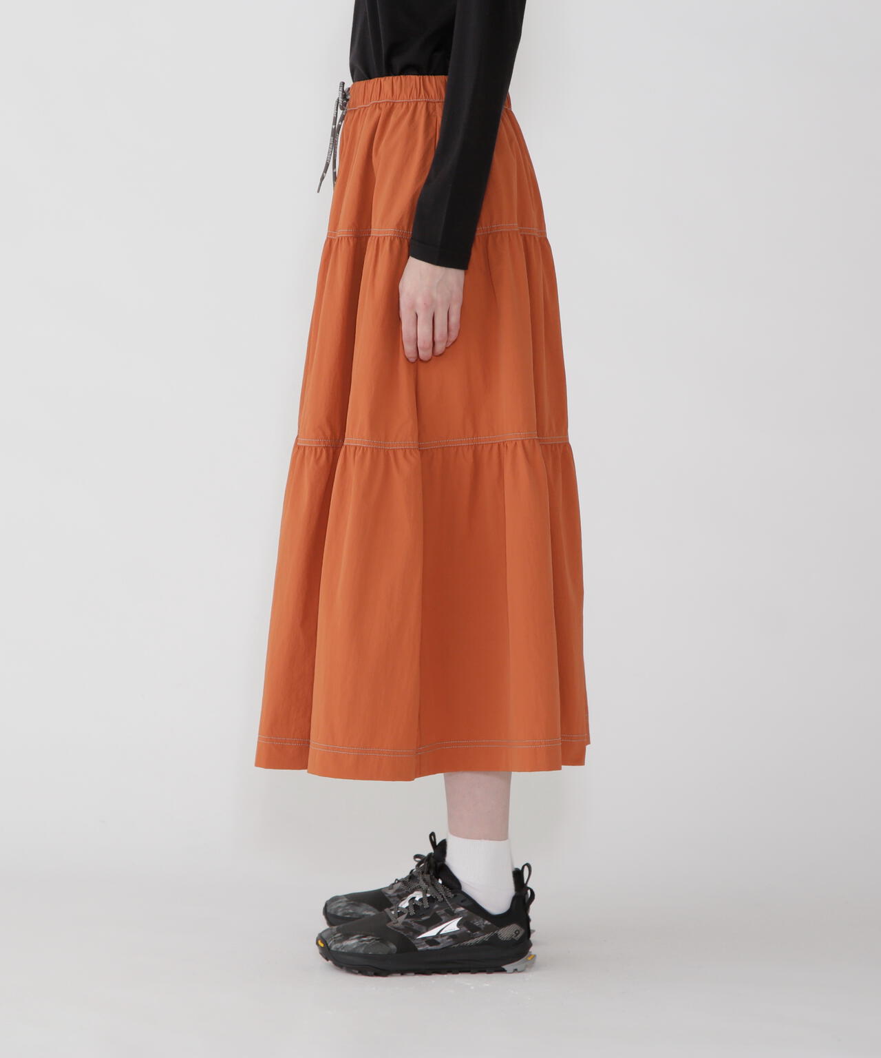 crinkled nylon skirt 2 (W)