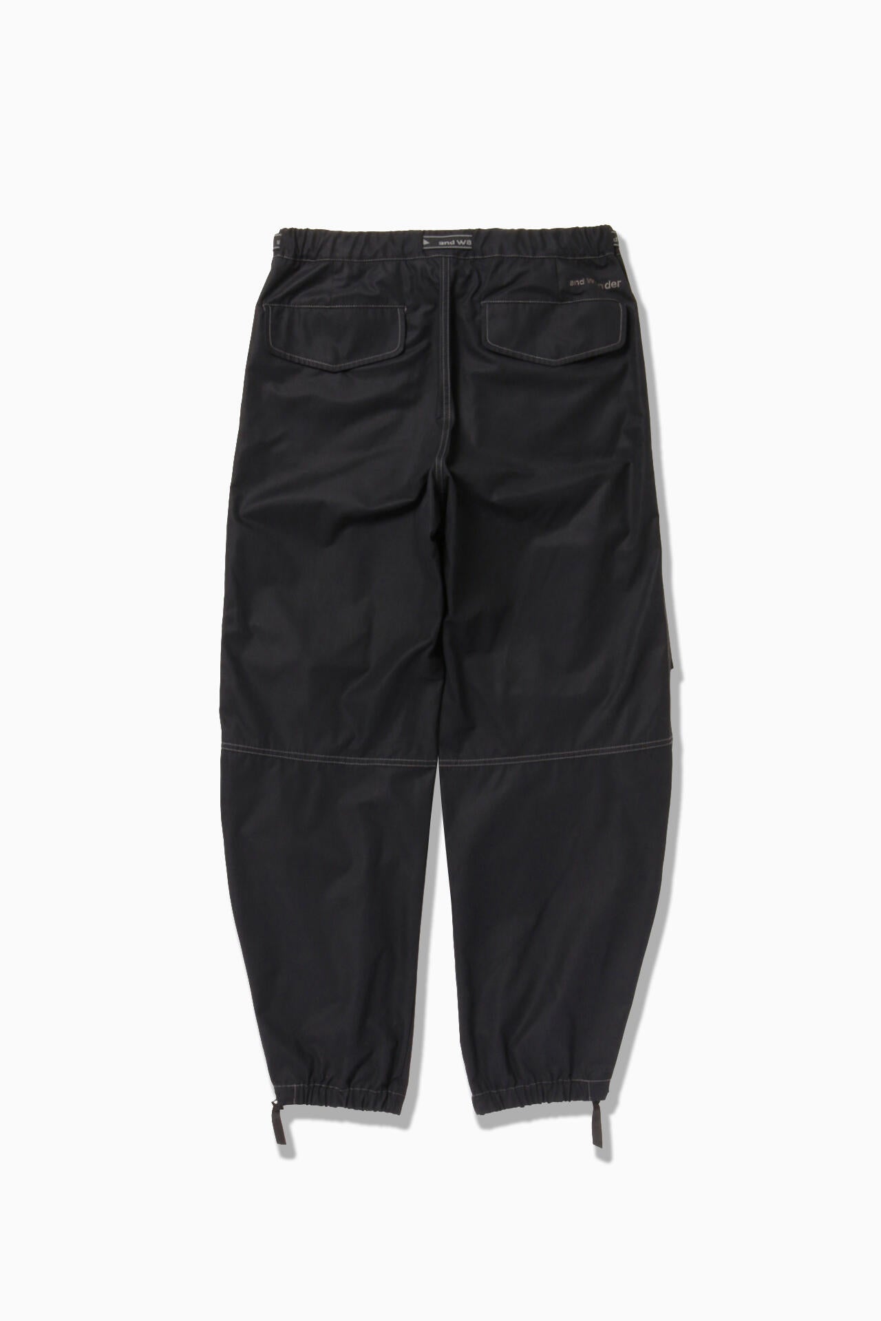 high count cloth side zip hem pants
