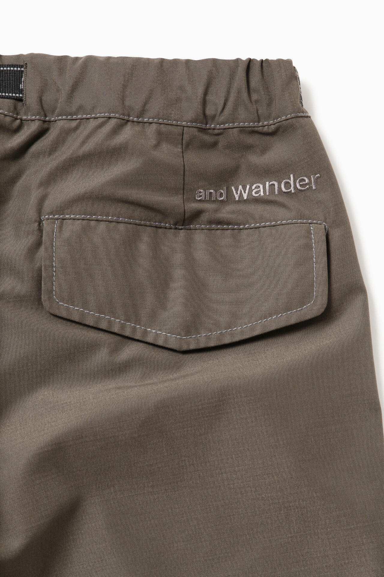 high count cloth side zip hem pants
