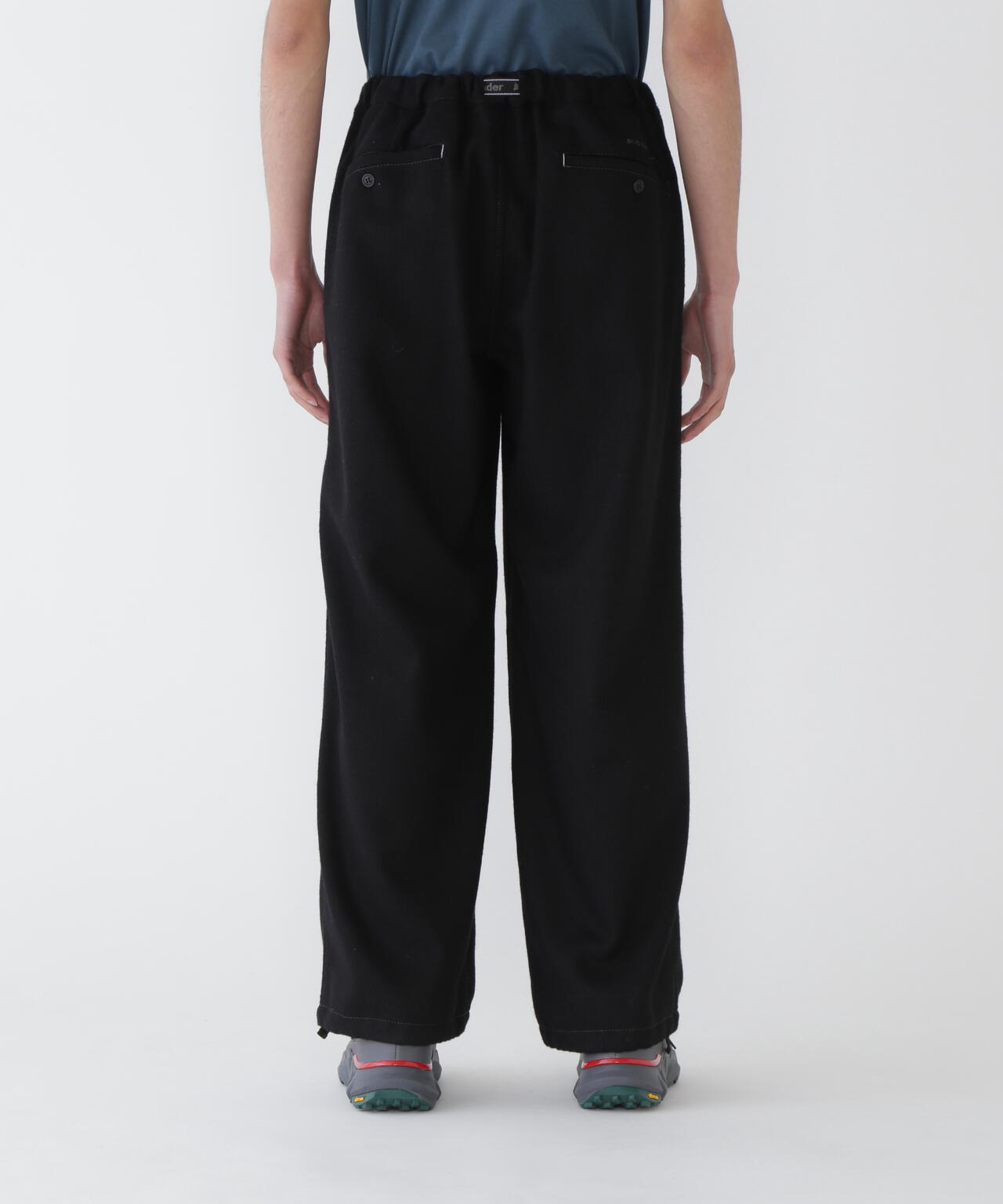 REWOOL tweed wide pants